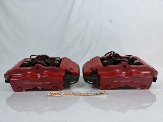 ✅ 03-10 Porsche Cayenne Turbo Brembo Rear Brake Caliper Calipers Set of 2 Pc OEM