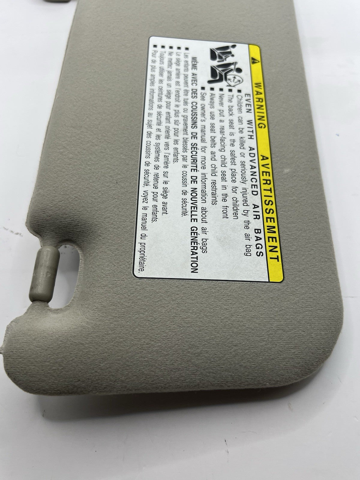 ✅ 2004-2009 Toyota Prius Driver Left Side Sun Visor Beige illuminated