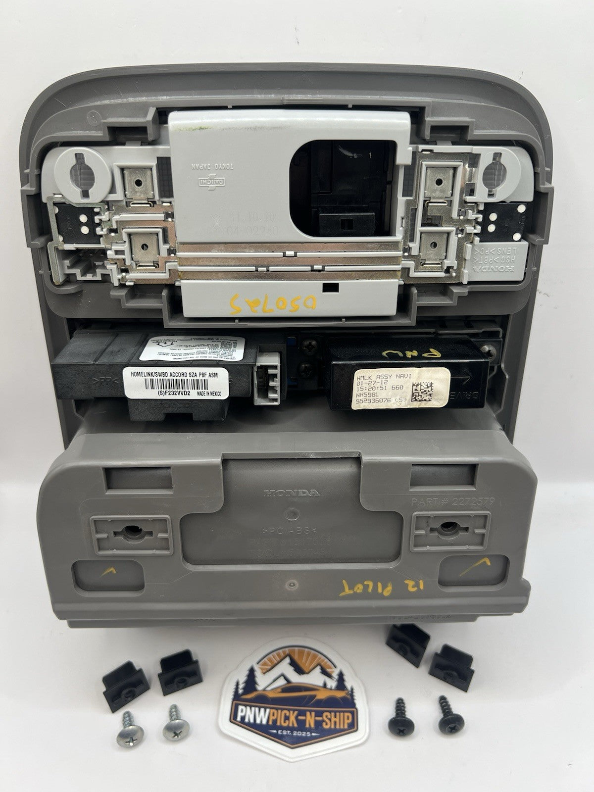 ✅ 2009-2015 Honda Pilot Overhead Console w/Sunroof Switch 83250-SZA-A01 Gray