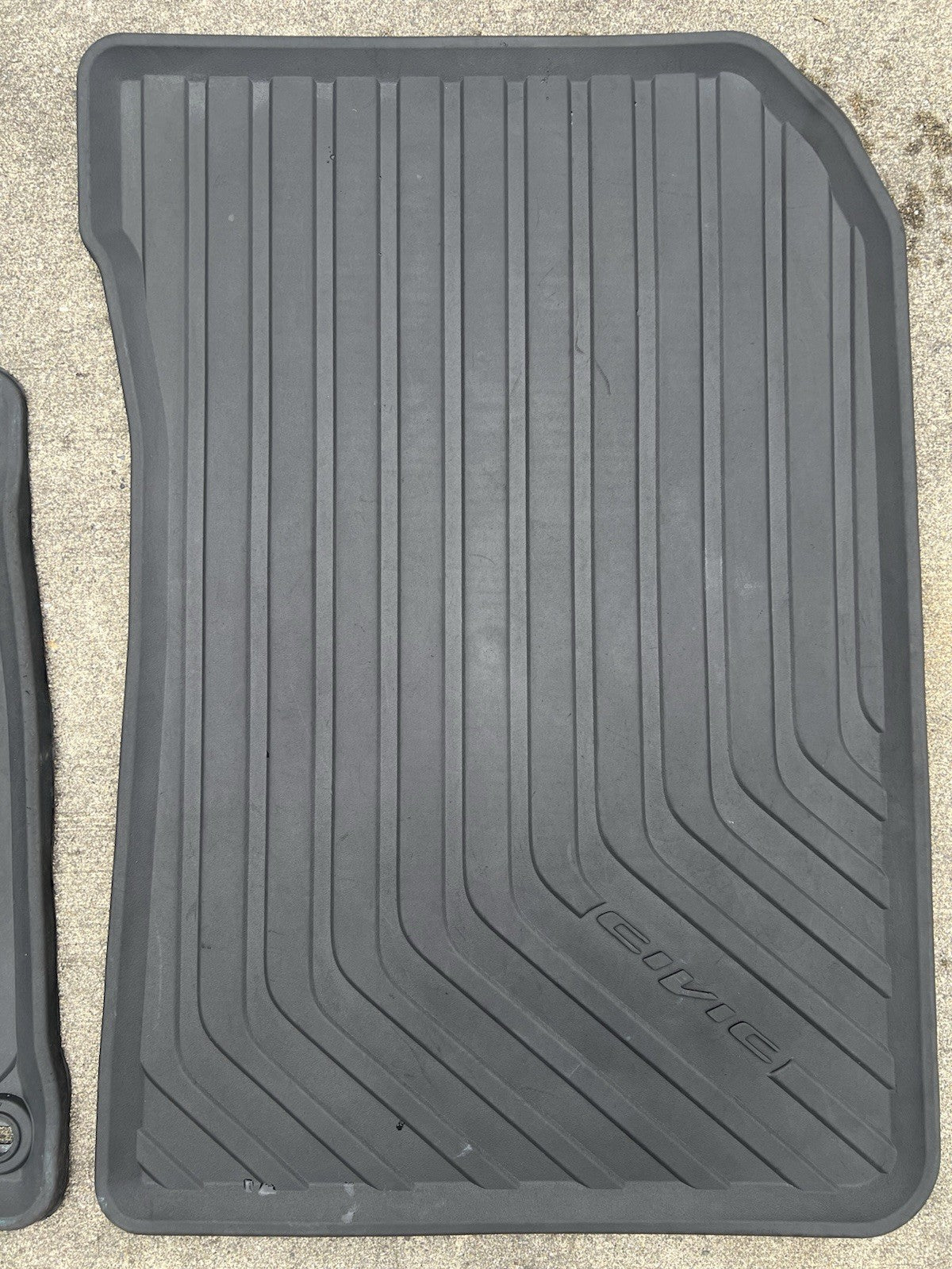 ✅06-11 HONDA CIVIC Sedan / Coupe BLACK RUBBER FLOOR MATS OEM FACTORY ALL WEATHER