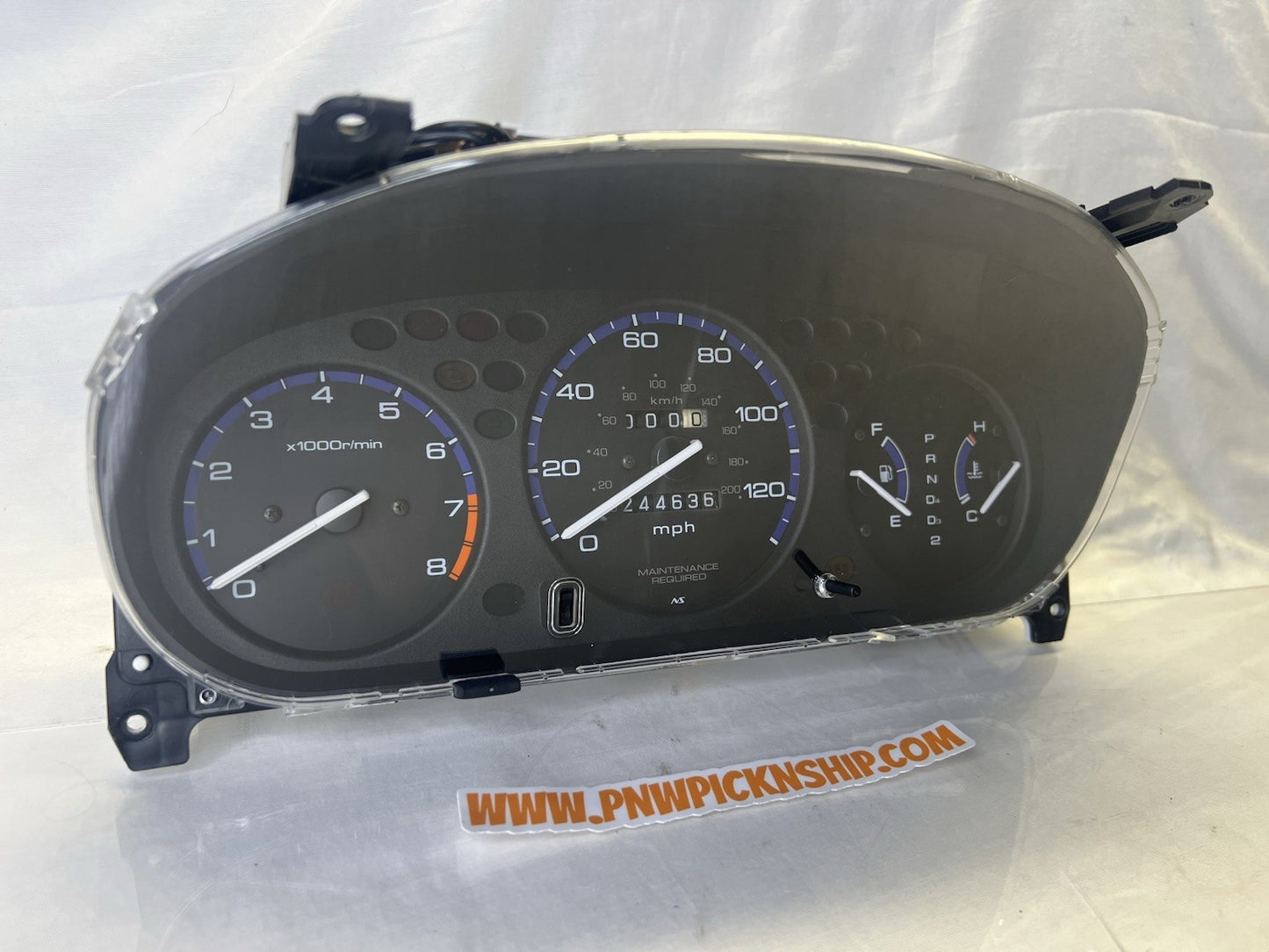 ✅ 96-00 Honda Civic LX DX Automatic Gauge Cluster 244K Speedo Speedometer OEM EK