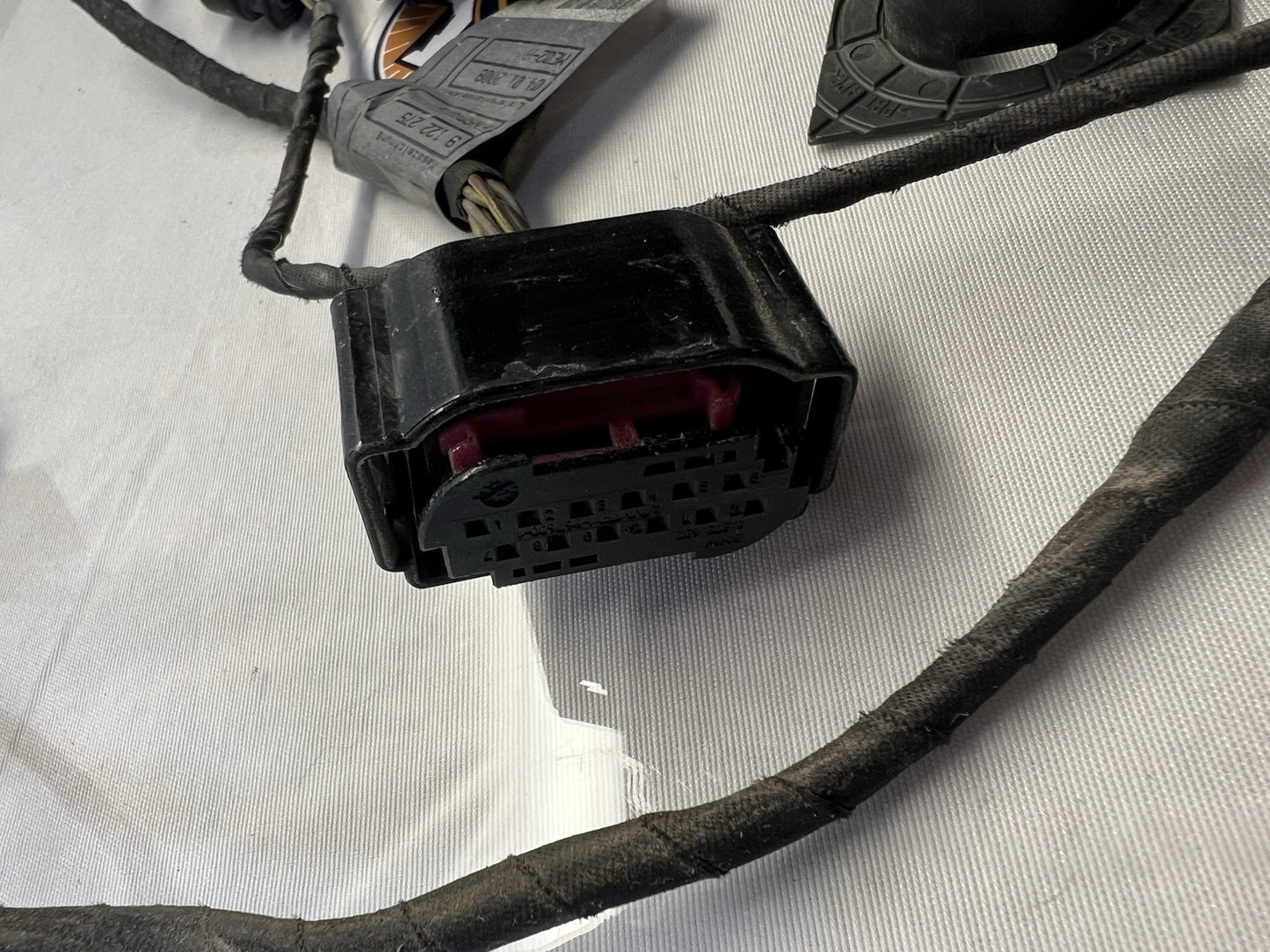 ✅08-10 OEM BMW E60 E61 Rear Parking Distance Sonic Sensors PDC Harness Black