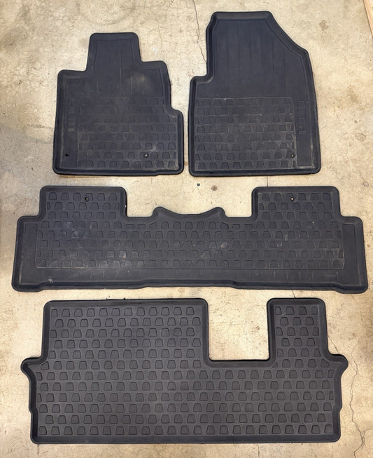 ✅ 2009 - 2015 HONDA PILOT ALL WEATHER FLOOR MATS RUBBER FACTORY ACCESSORY OEM