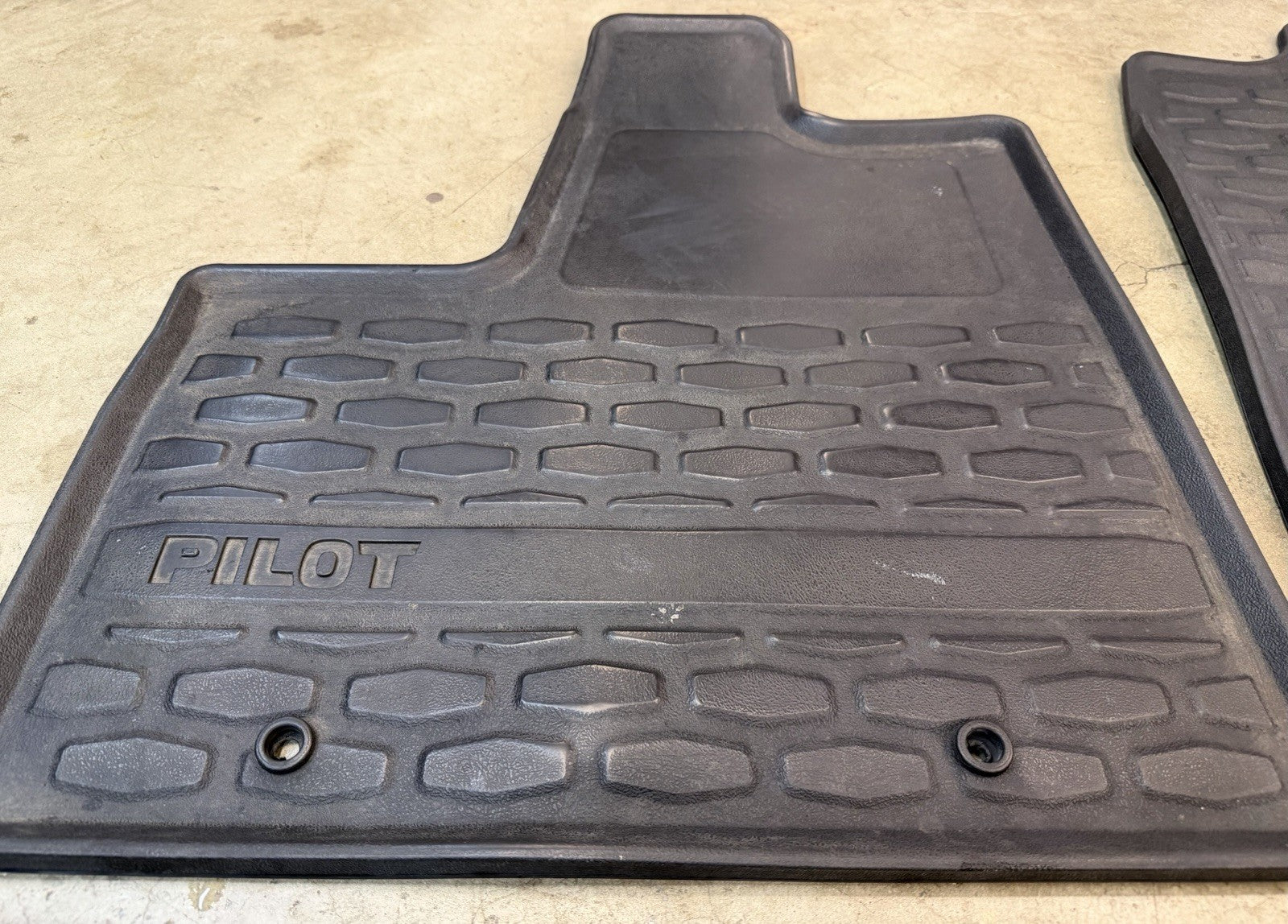 ✅ 03-08 Honda Pilot All Weather Floor Mat Set 3 Piece Set BLACK Mats OEM Factory