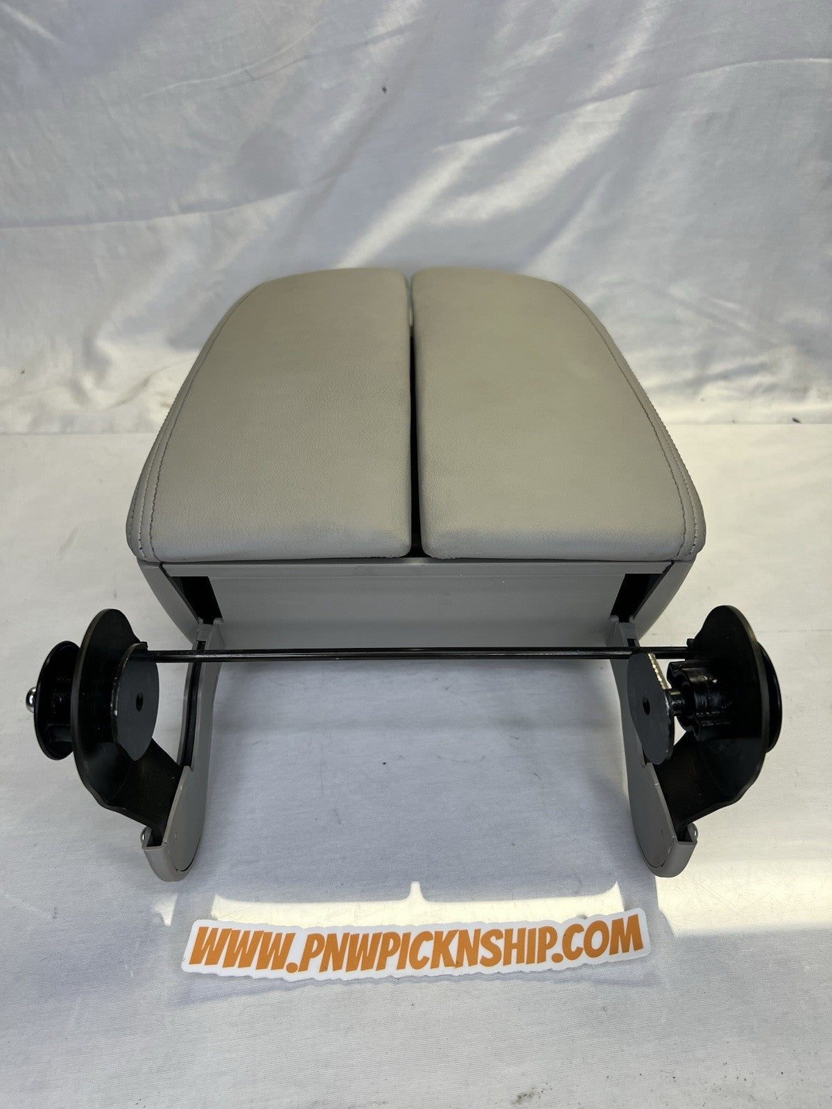 ✅ 2005-2008 Acura RL Center Console Taupe Gray Leather Lid Armrest Cover Storage