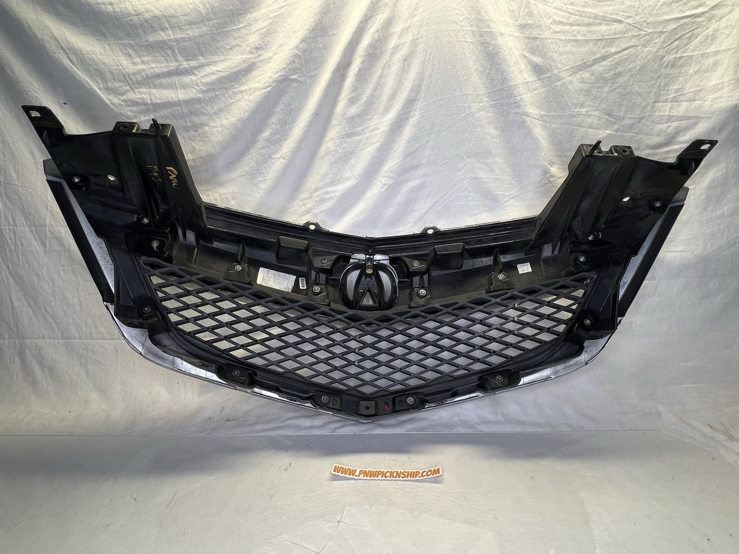 ✅ 2010-2013 Acura MDX Front Bumper Grille With Emblem OEM Silver Grill READ