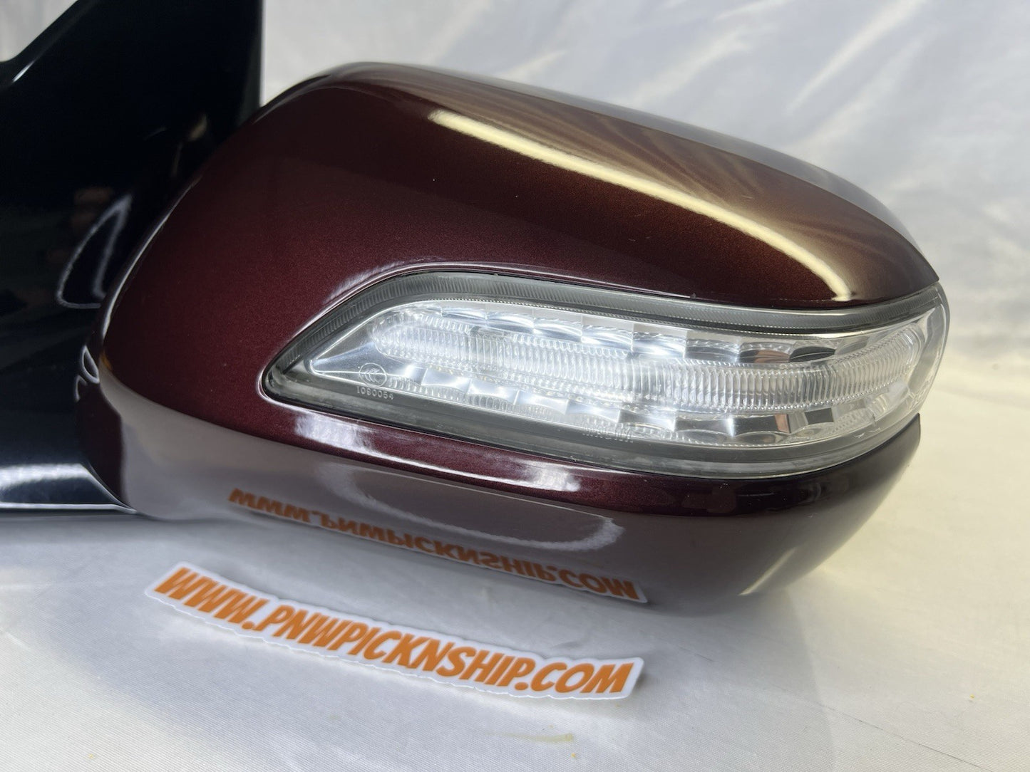 ✅ 10-13 Acura MDX Driver Left Side View Mirror Power Heated 11 Wire Dark Cherry