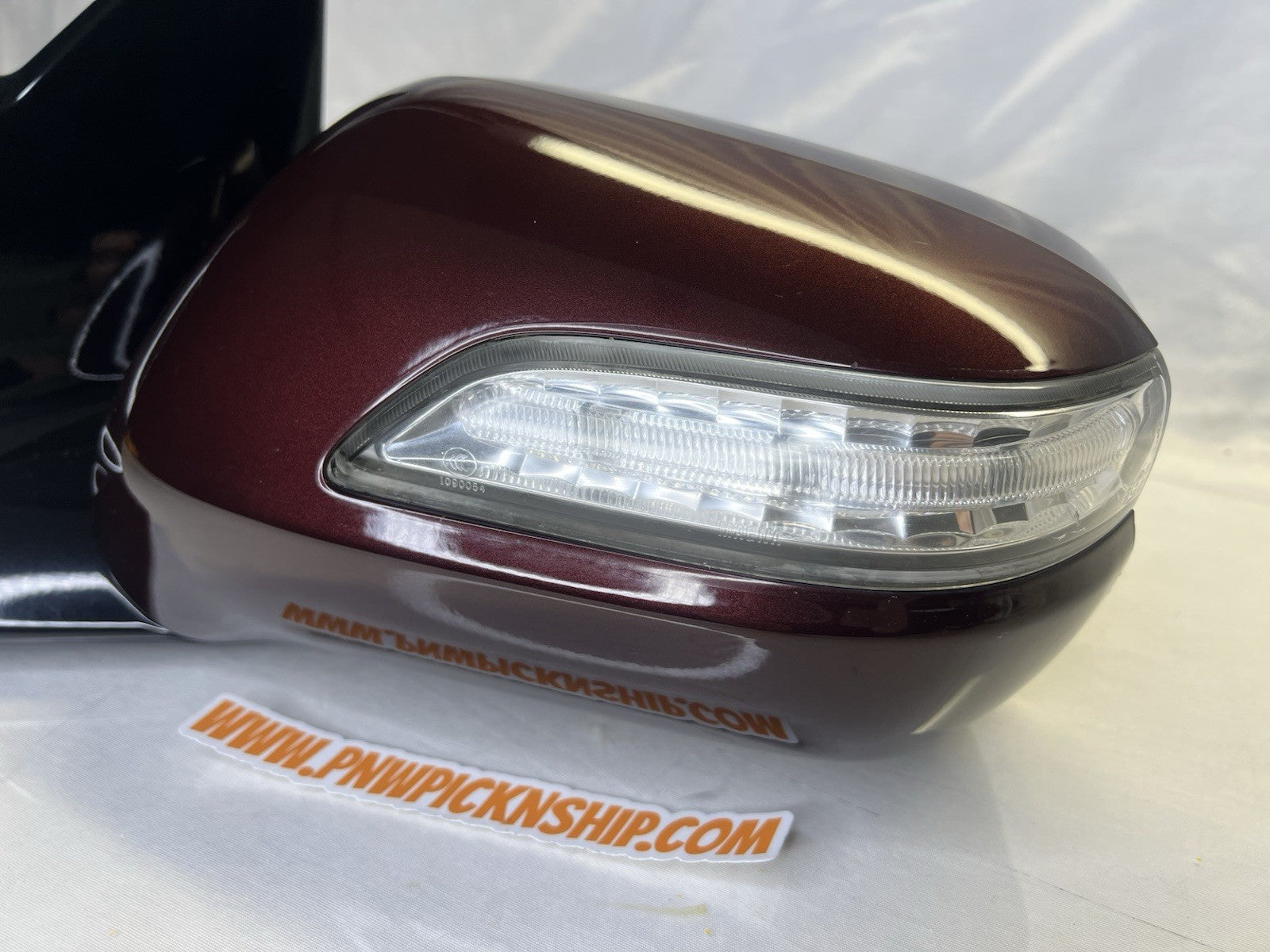 ✅ 10-13 Acura MDX Driver Left Side View Mirror Power Heated 11 Wire Dark Cherry