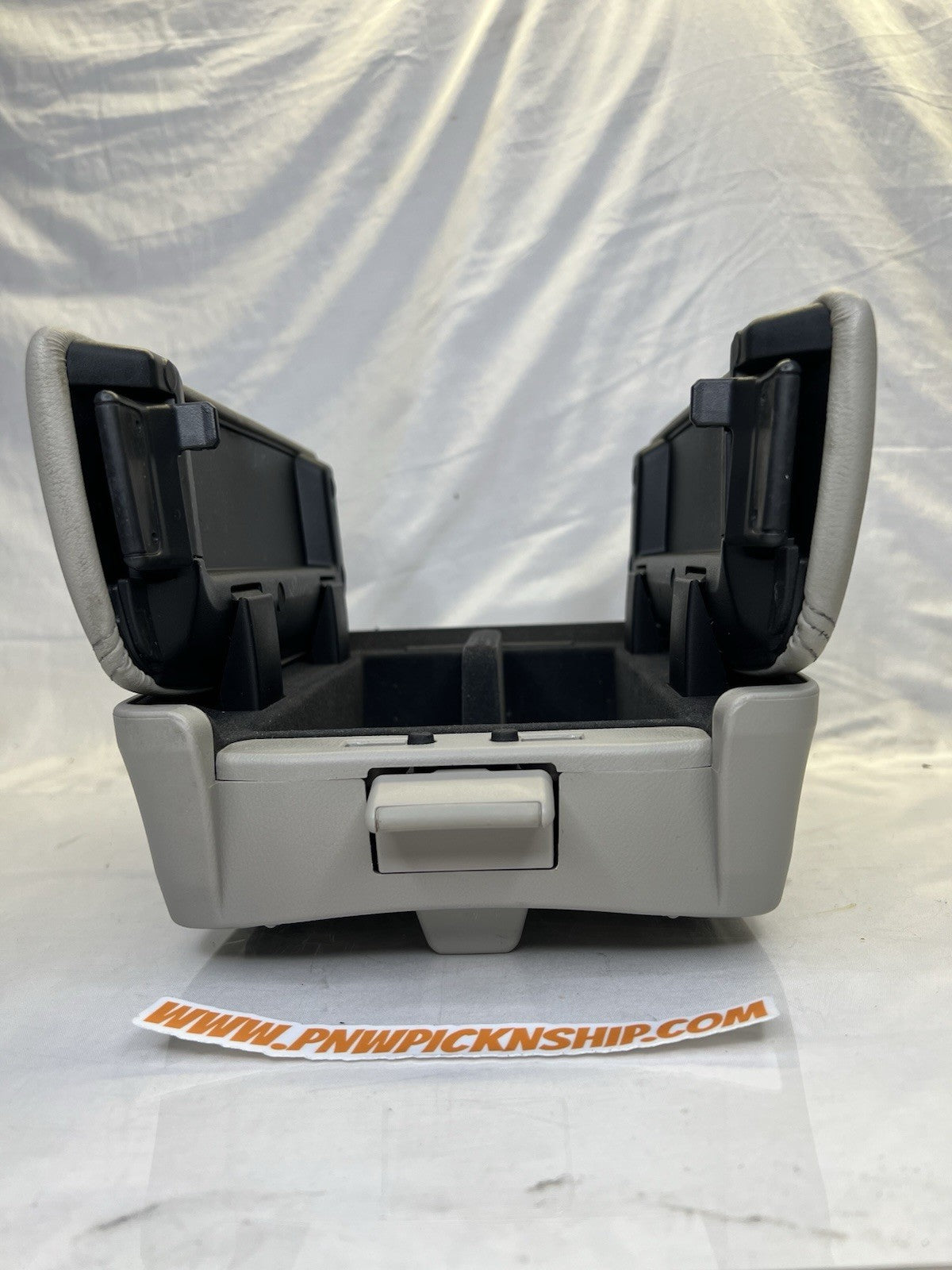 ✅ 2005-2008 Acura RL Center Console Taupe Gray Leather Lid Armrest Cover Storage