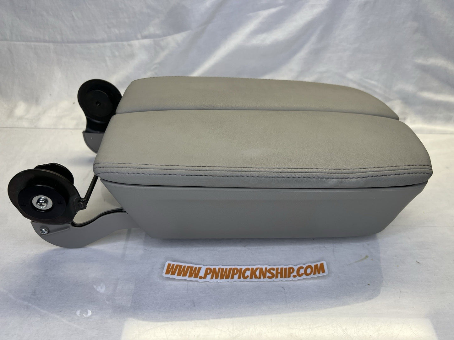 ✅ 2005-2008 Acura RL Center Console Taupe Gray Leather Lid Armrest Cover Storage
