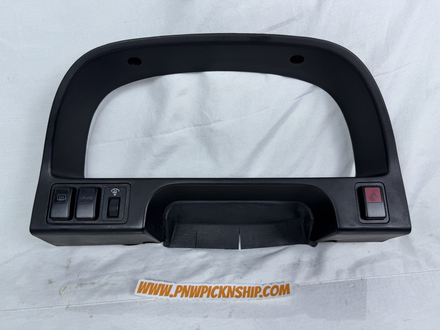 ✅1990 - 1991 Honda Civic 4 Door Sedan Instrument Cluster Bezel With Switches OEM