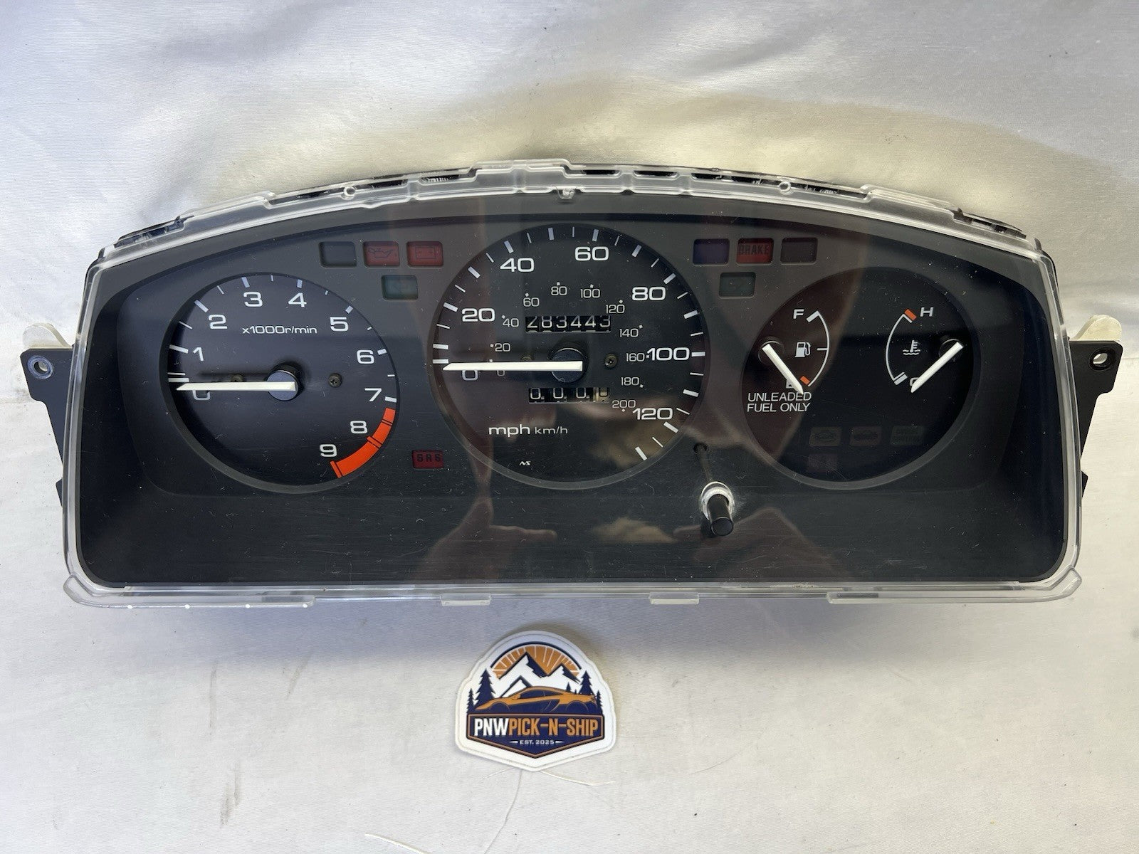 ✅ 92-95 Honda Civic EG Instrument Cluster Speedometer USDM Unit MANUAL 283k OEM
