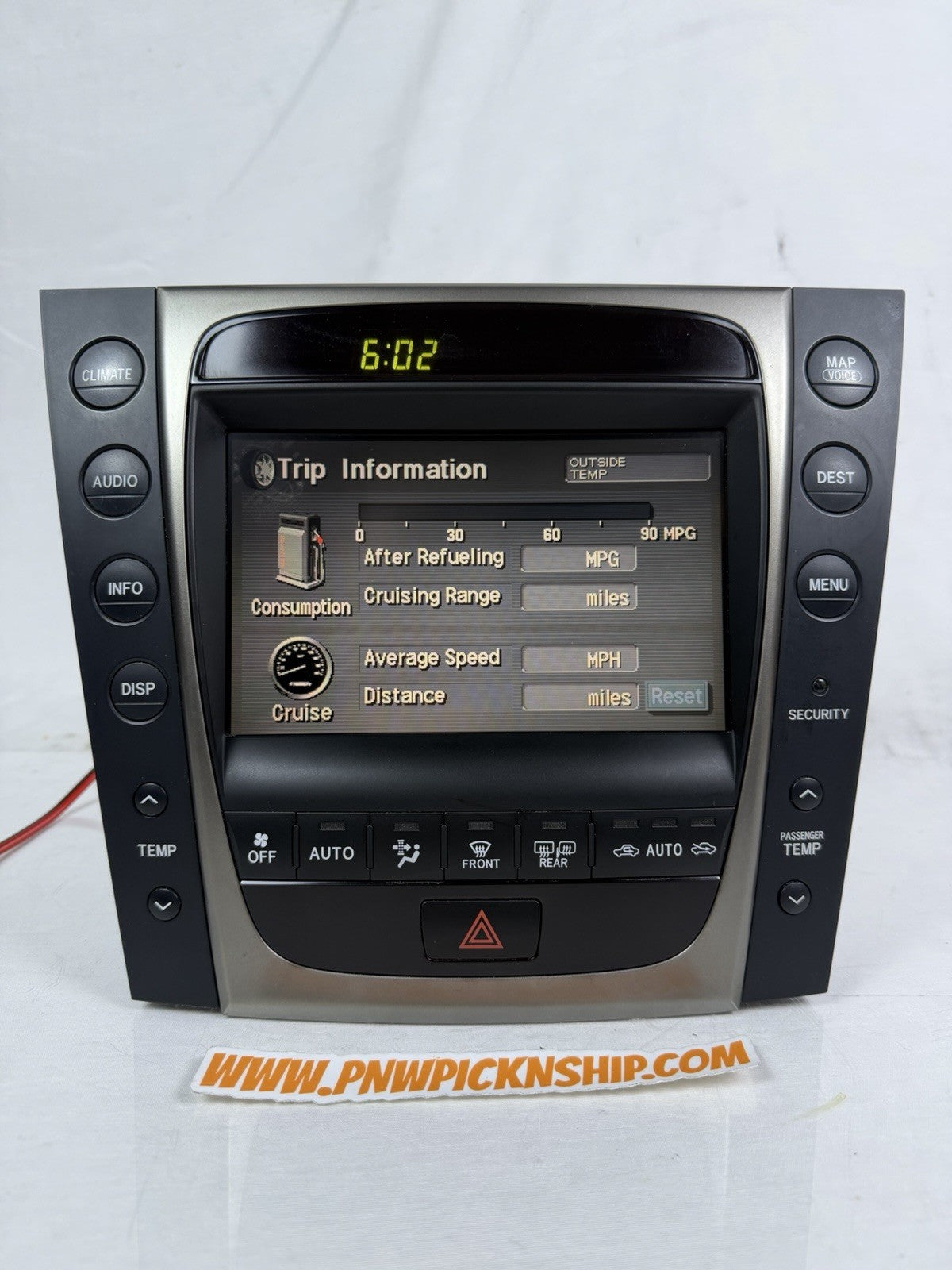 ✅ 06-07 Lexus GS350 GS430 Navigation Display GPS Radio Touch Screen 86111-30390