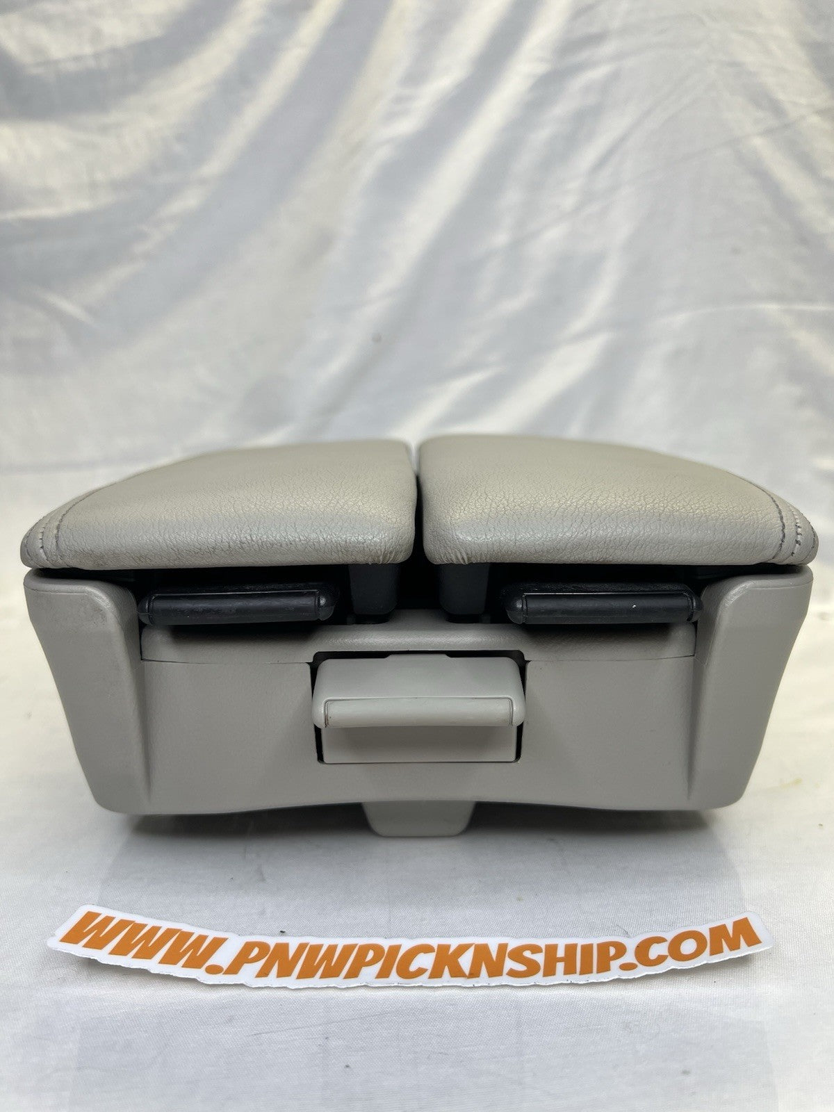 ✅ 2005-2008 Acura RL Center Console Taupe Gray Leather Lid Armrest Cover Storage