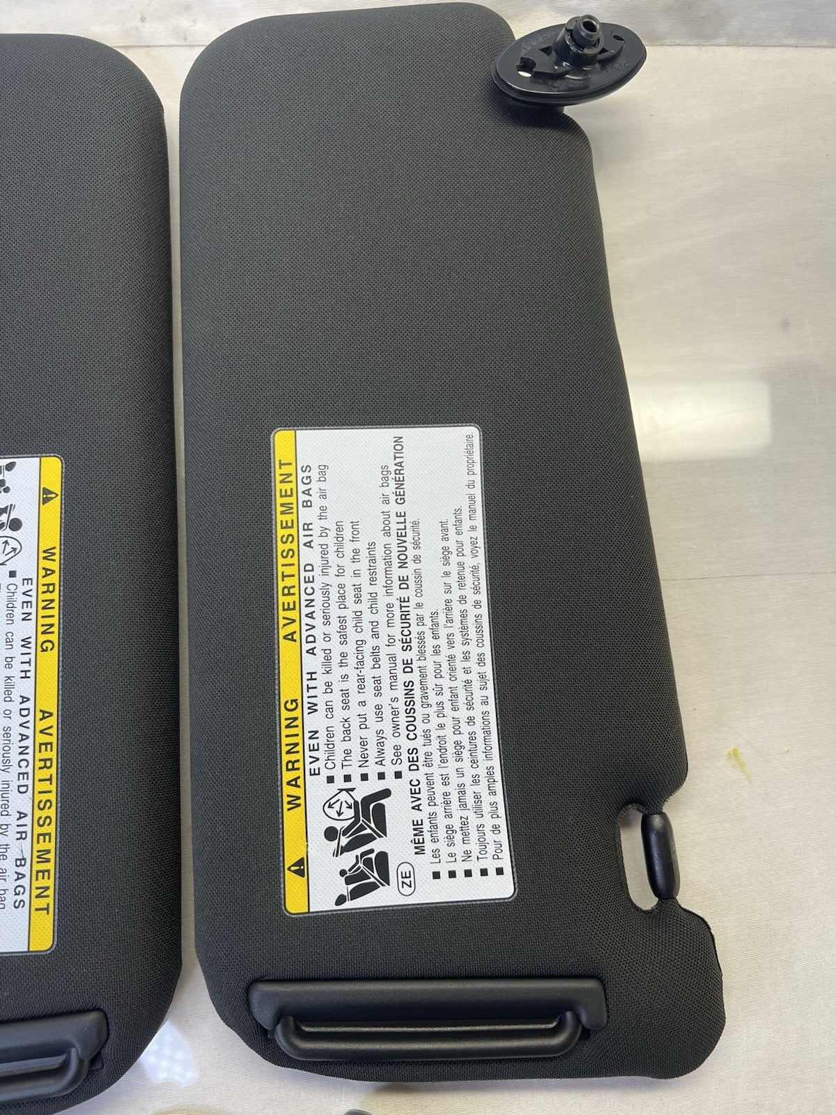 ✅ 2011-2013 Scion tC Left and Right Sun Visor Set Dark Gray Non Illuminated OEM