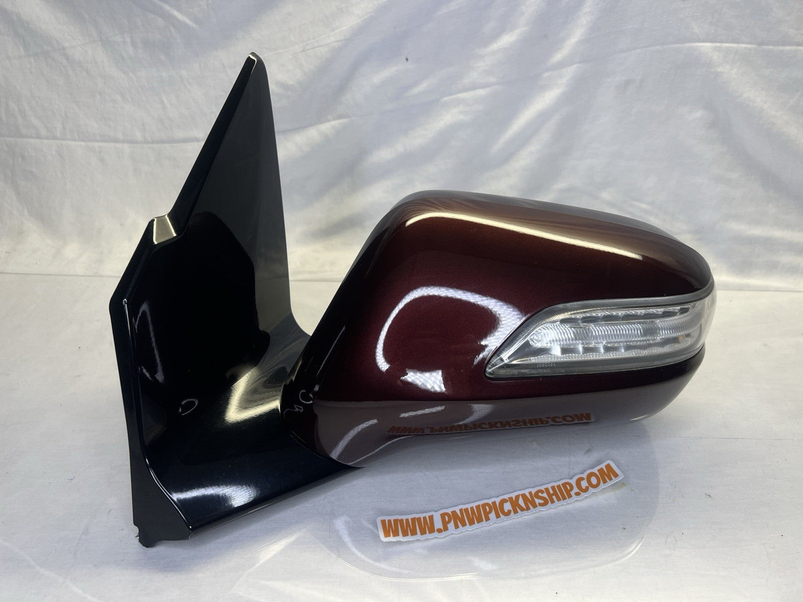 ✅ 10-13 Acura MDX Driver Left Side View Mirror Power Heated 11 Wire Dark Cherry