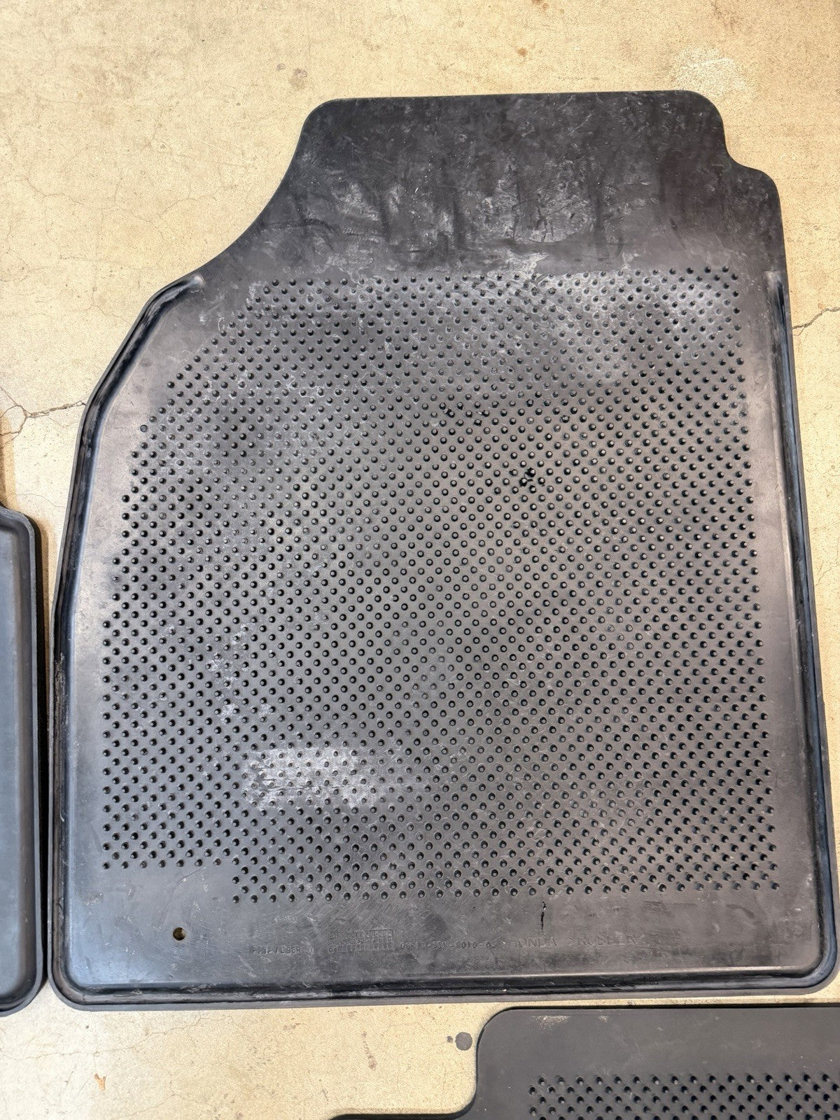 ✅ 2001-2006 Acura MDX OEM Black Rubber All Weather Floor Mats 3pc Front/2nd row