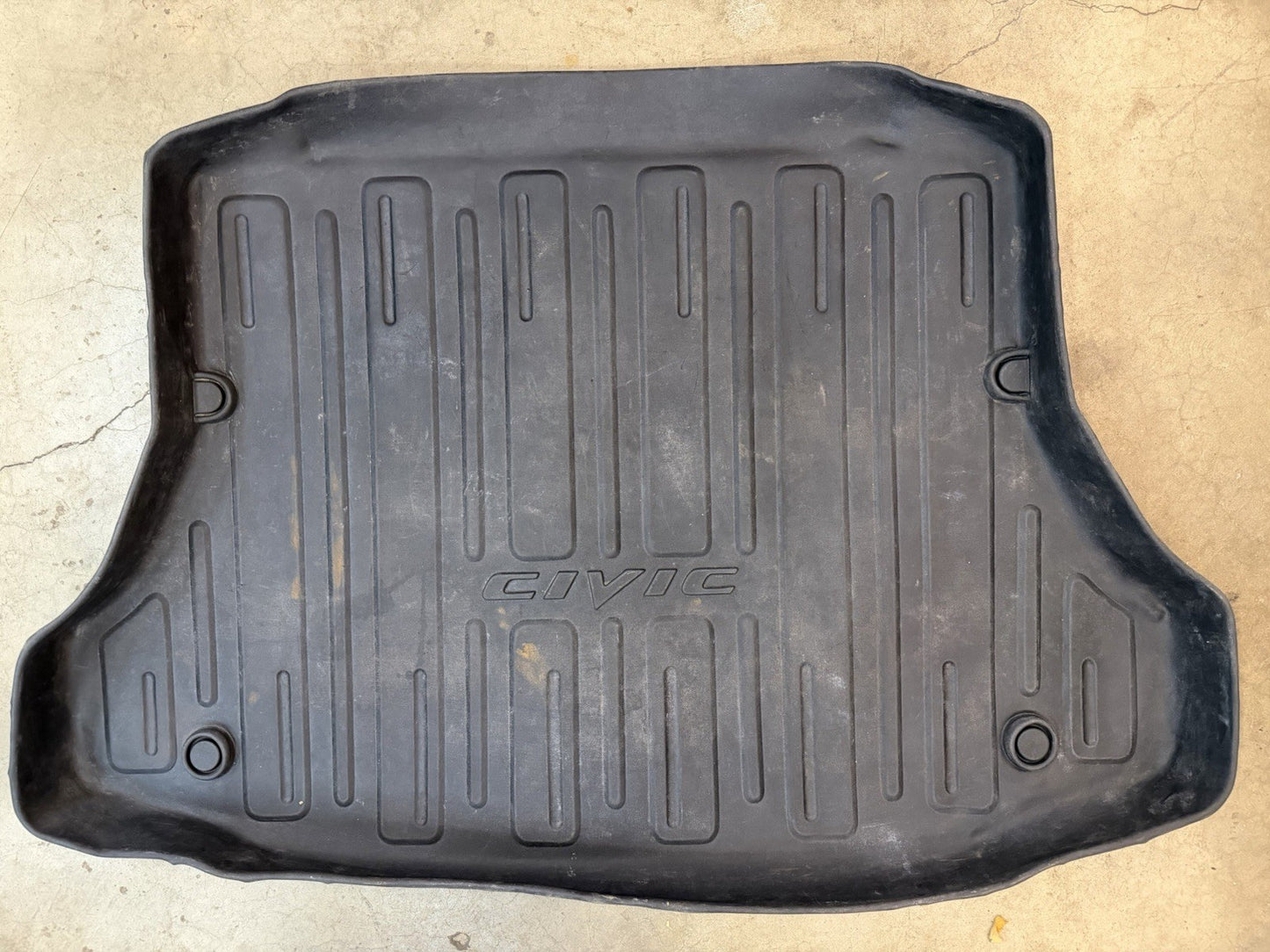 ✅ 2006-2011 Honda Civic All Weather Trunk Mat Cargo Liner Rubber Black OEM
