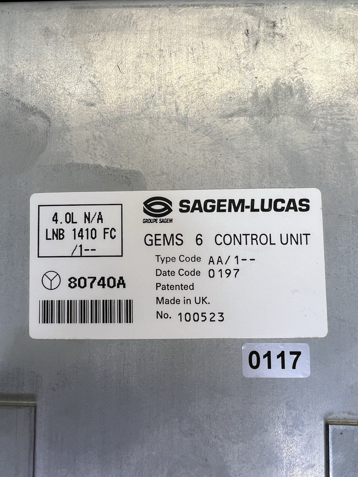 ✅ 1995 - 1997 Jaguar Vanden Plas Engine Control Module ECM ECU LNB1410FC OEM