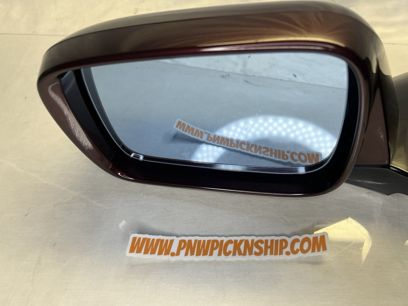 ✅ 10-13 Acura MDX Driver Left Side View Mirror Power Heated 11 Wire Dark Cherry