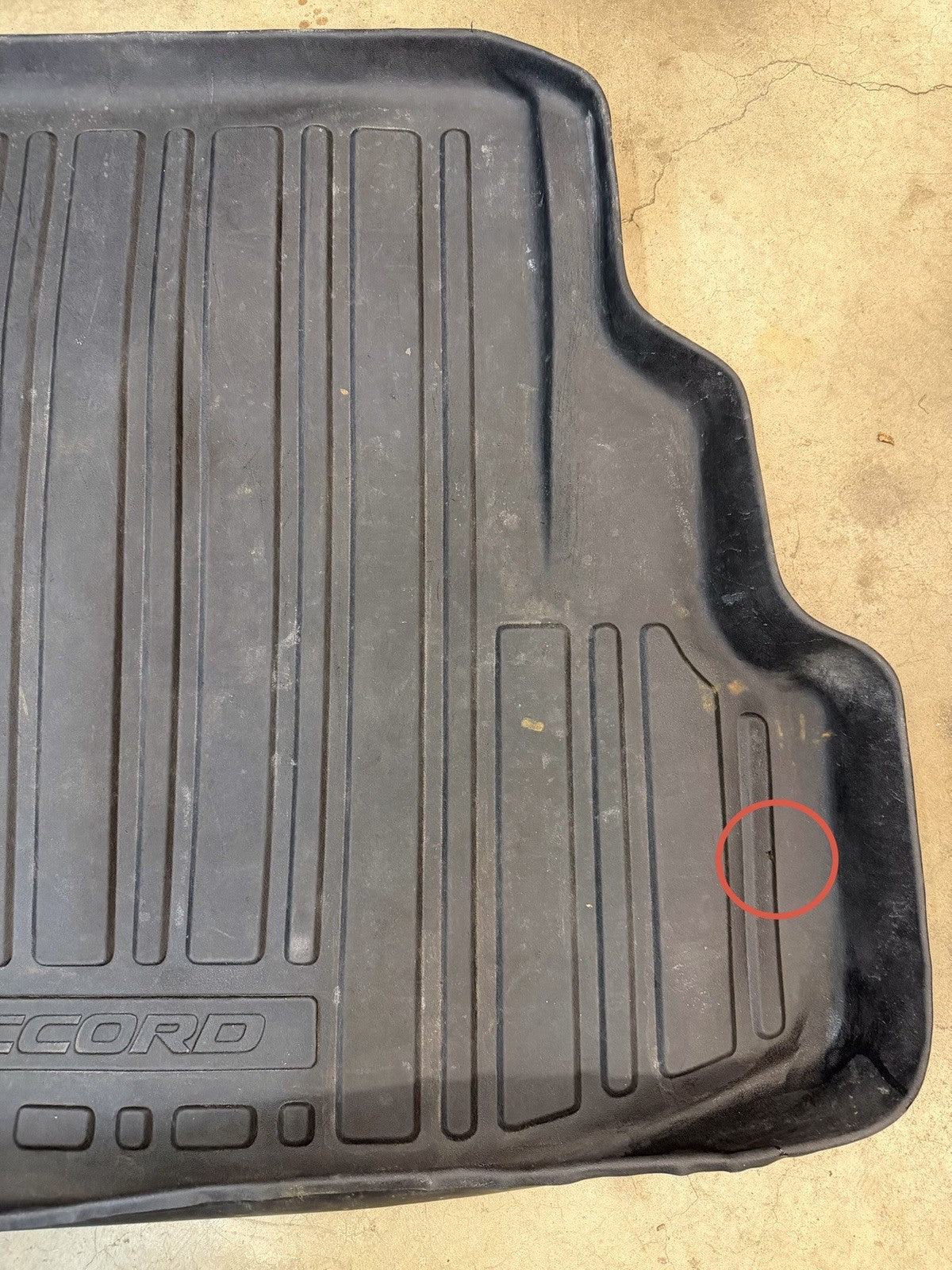 ✅ 03-07 Honda Accord Trunk Mat Liner Cargo Tray OEM All Weather Season Rubber