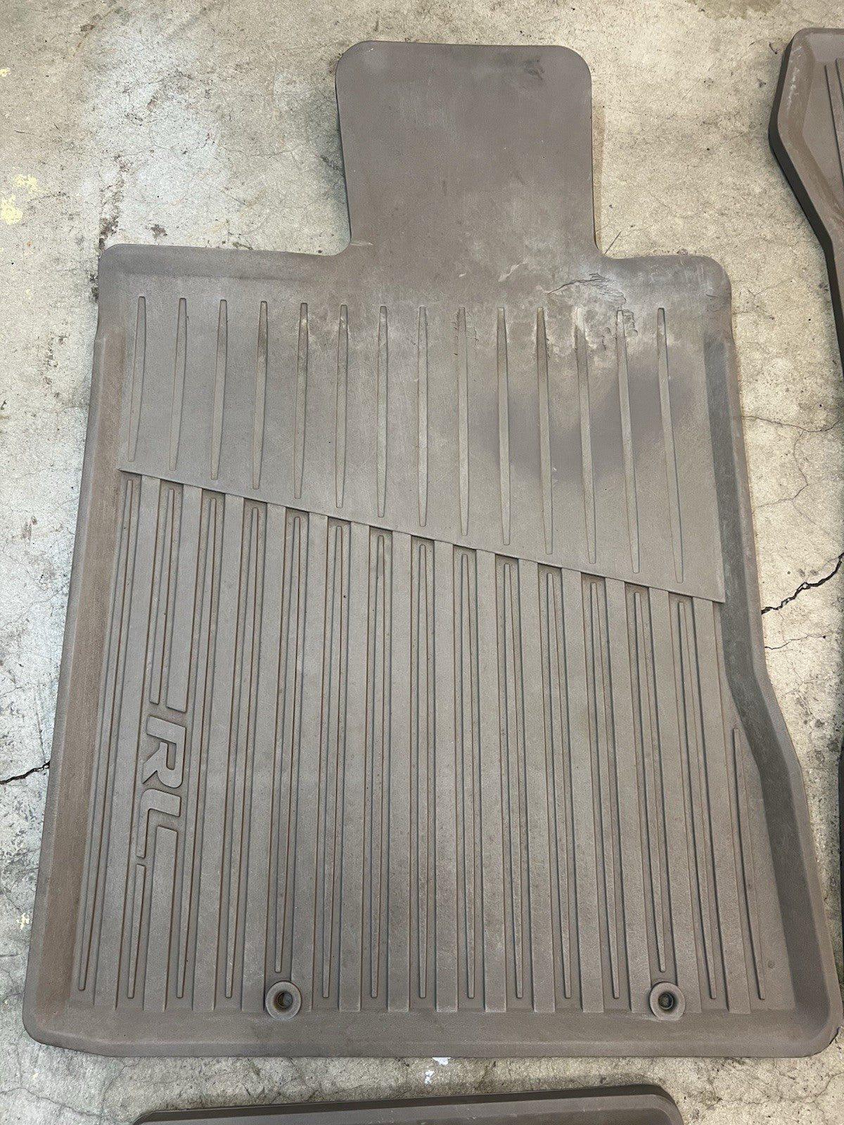 ✅05-12 ACURA RL ALL WEATHER RUBBER FLOOR MATS Gray  OEM COVERS LINER SET KB1 KB2