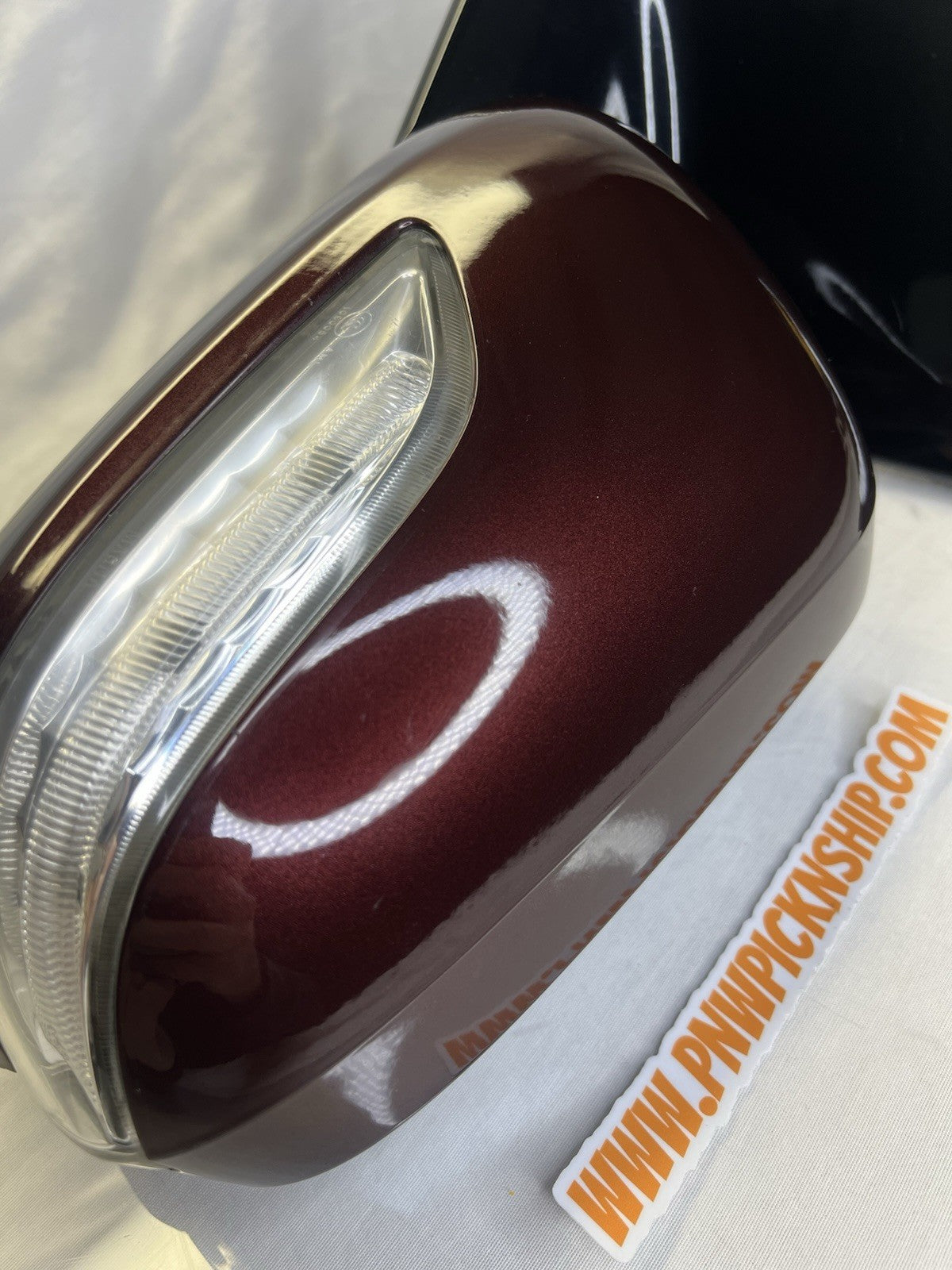 ✅ 10-13 Acura MDX Driver Left Side View Mirror Power Heated 11 Wire Dark Cherry