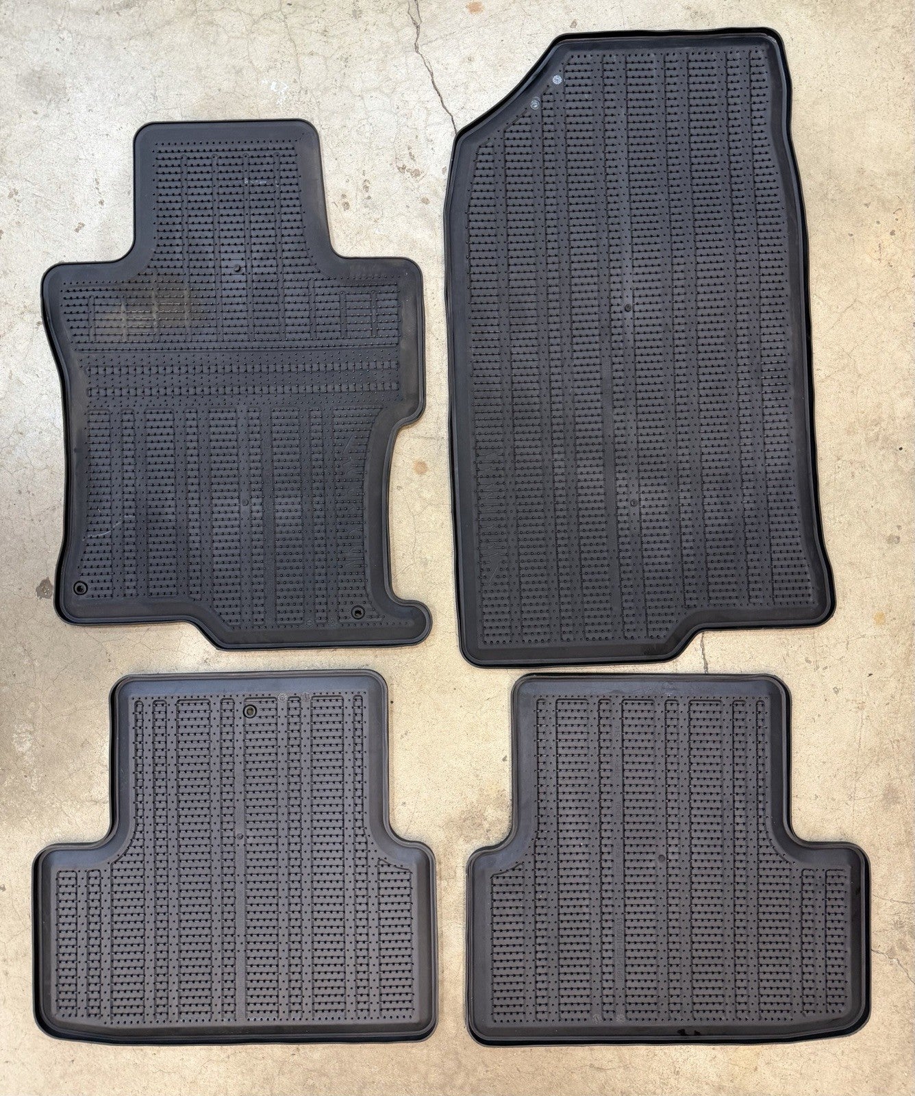 ✅ 2008-2012 Honda Accord OEM All Weather Floor Mat All Season Rubber Mats Sedan