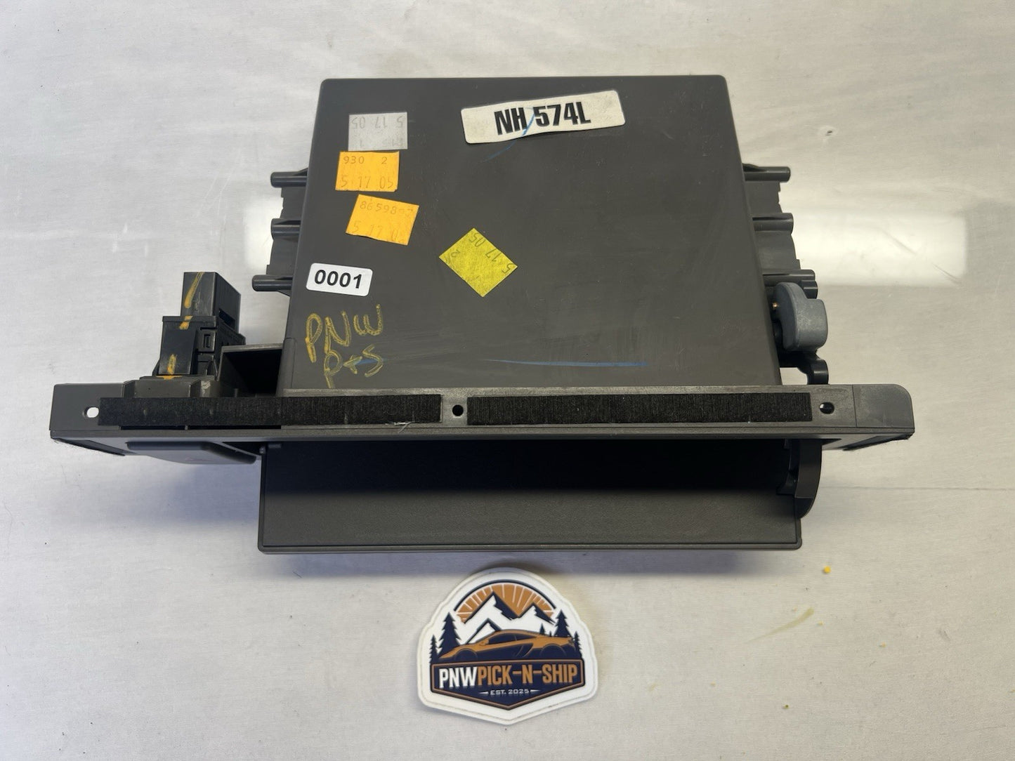 ✅ 06-08 Honda Ridgeline Center Dash Pocket Cubby Tray Compartment OEM Warm Gray