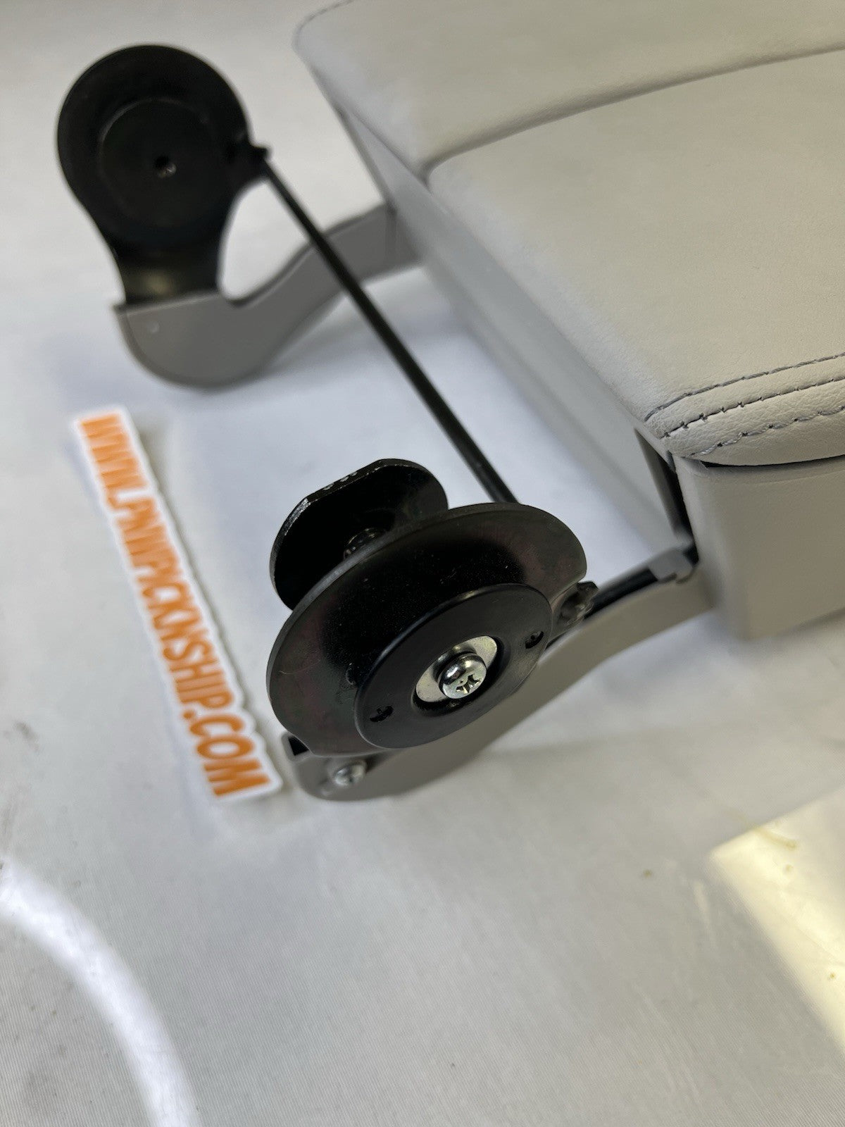 ✅ 2005-2008 Acura RL Center Console Taupe Gray Leather Lid Armrest Cover Storage