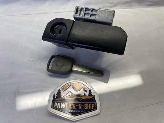 ✅ 2009 - 2015 Honda Pilot Glove Box Latch Handle Lock With Key Black OEM