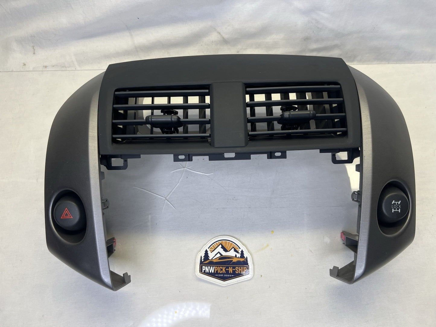 ✅ 2006 - 2012 Toyota Rav4 Center Dash Vents Radio Trim Bezel Cover GRAY OEM