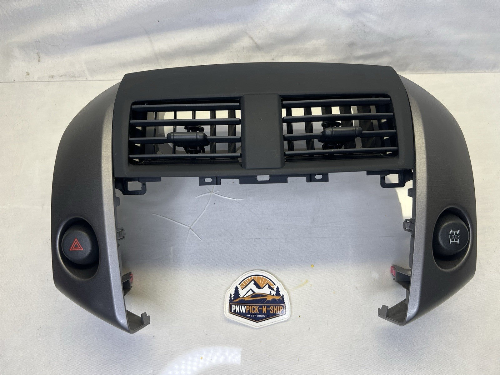 ✅ 2006 - 2012 Toyota Rav4 Center Dash Vents Radio Trim Bezel Cover GRAY OEM