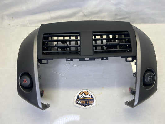 ✅ 2006 - 2012 Toyota Rav4 Center Dash Vents Radio Trim Bezel Cover GRAY OEM