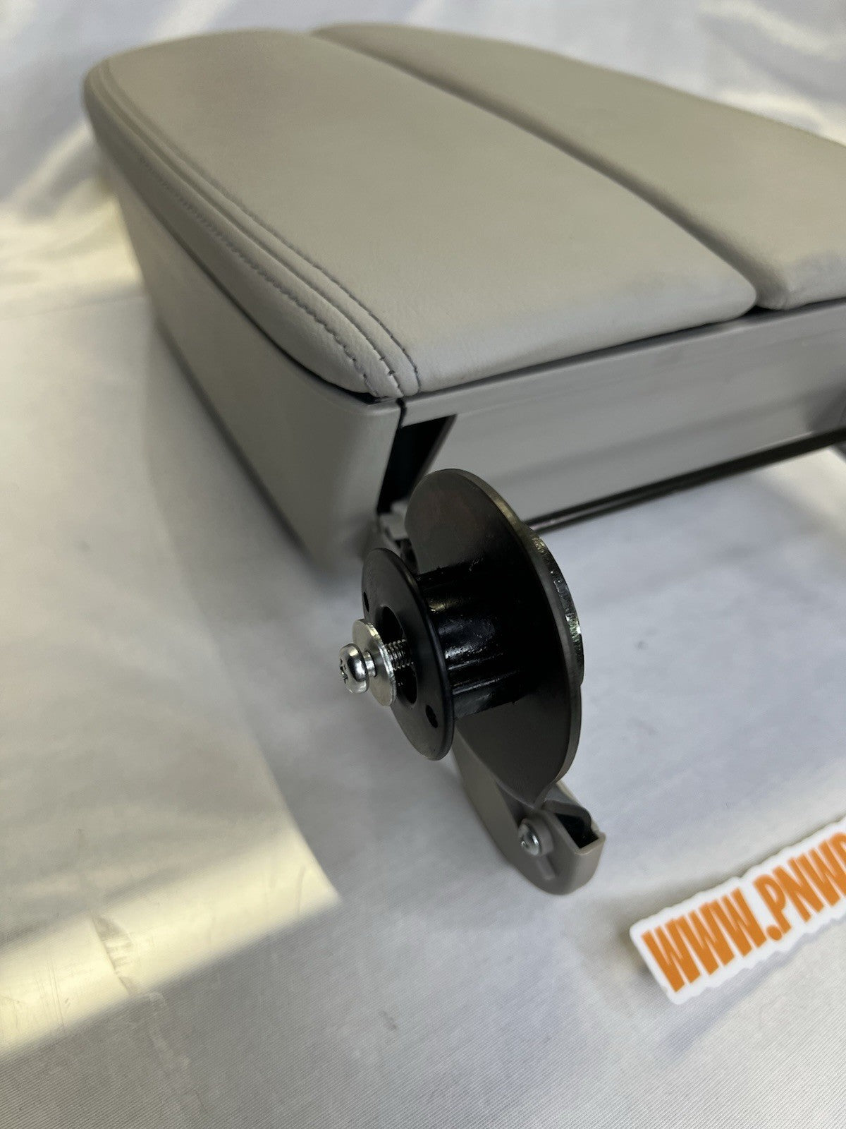 ✅ 2005-2008 Acura RL Center Console Taupe Gray Leather Lid Armrest Cover Storage