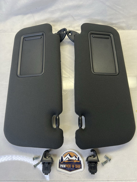 ✅ 2011-2013 Scion tC Left and Right Sun Visor Set Dark Gray Non Illuminated OEM