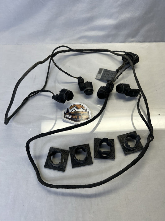 ✅08-10 OEM BMW E60 E61 Rear Parking Distance Sonic Sensors PDC Harness Black
