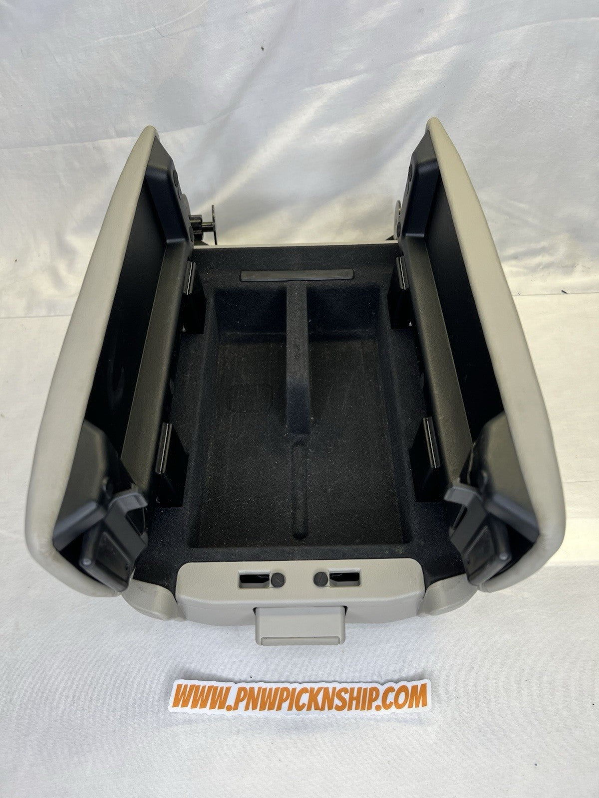✅ 2005-2008 Acura RL Center Console Taupe Gray Leather Lid Armrest Cover Storage