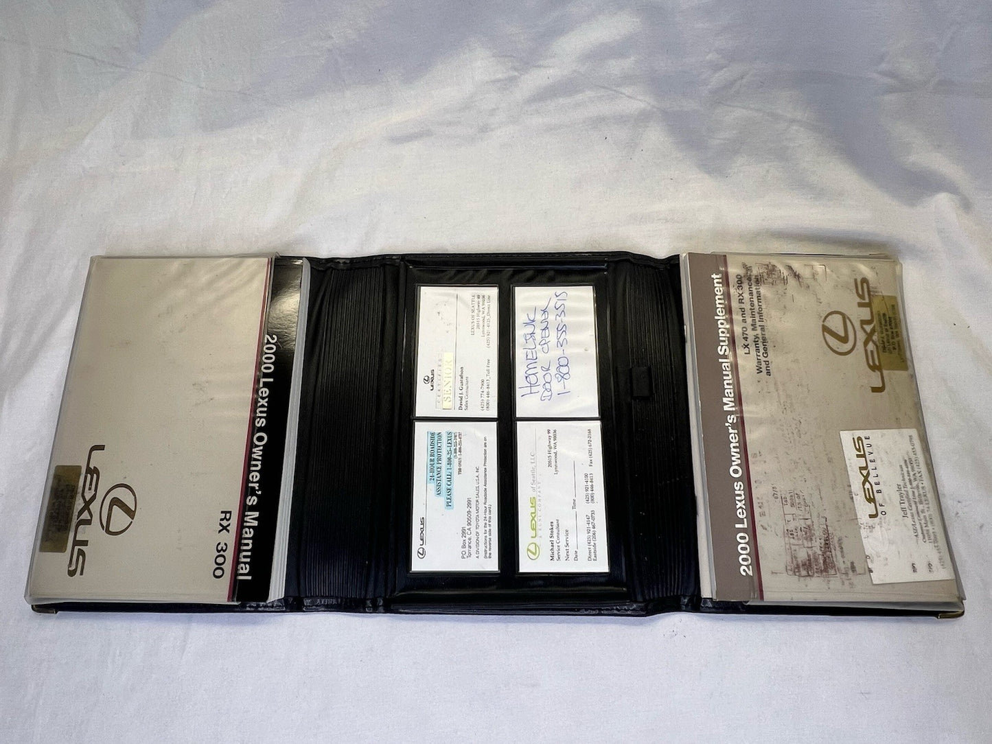 ✅ 2000 Lexus ES300 Owners Manual With Leather Case OEM