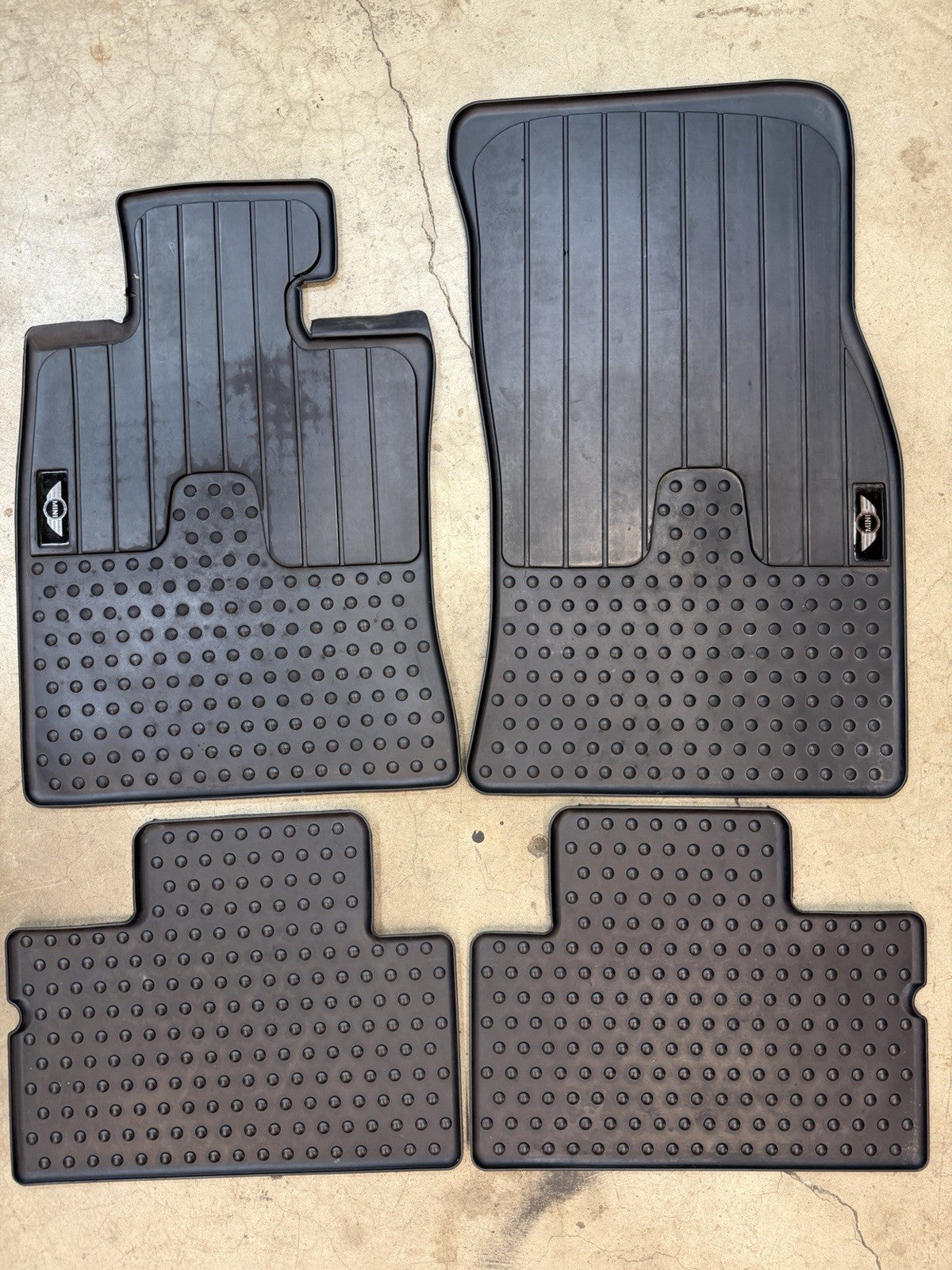✅ 08-14 Mini Cooper Clubman All Weather Floor Mats Rubber Black Set OEM R55
