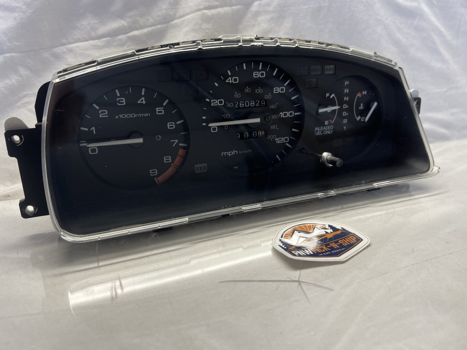 ✅ 92-95 Honda Civic EG EX A/T Auto Tachometer Instrument Gauge Cluster 260K OEM