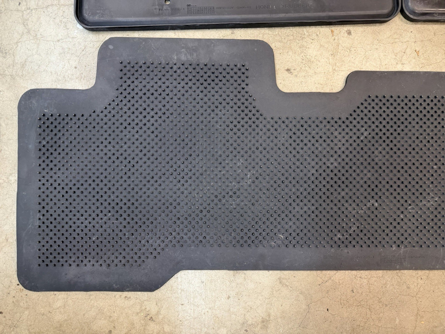 ✅ 2001-2006 Acura MDX OEM Black Rubber All Weather Floor Mats 3pc Front/2nd row