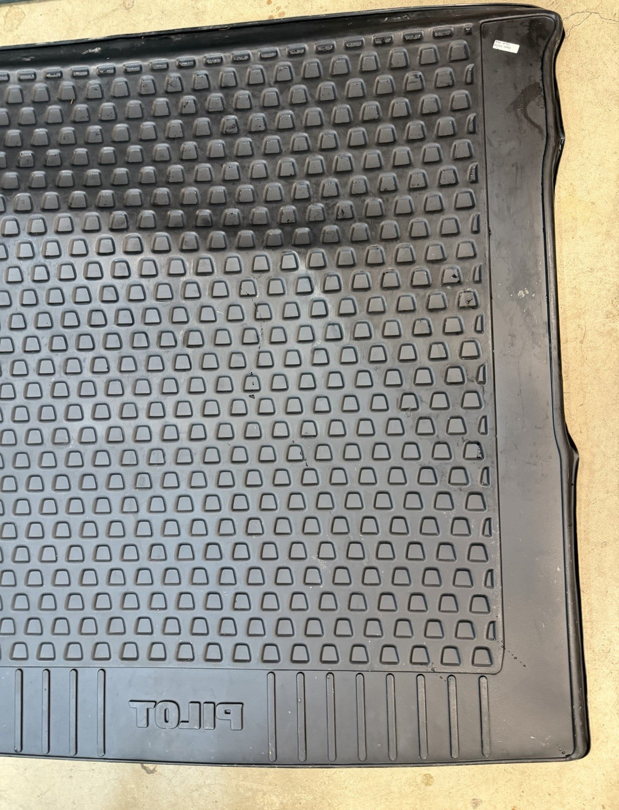 ✅ 2009-2015 Honda Pilot Cargo Liner Black OEM Trunk Mat Rear Rubber All Weather