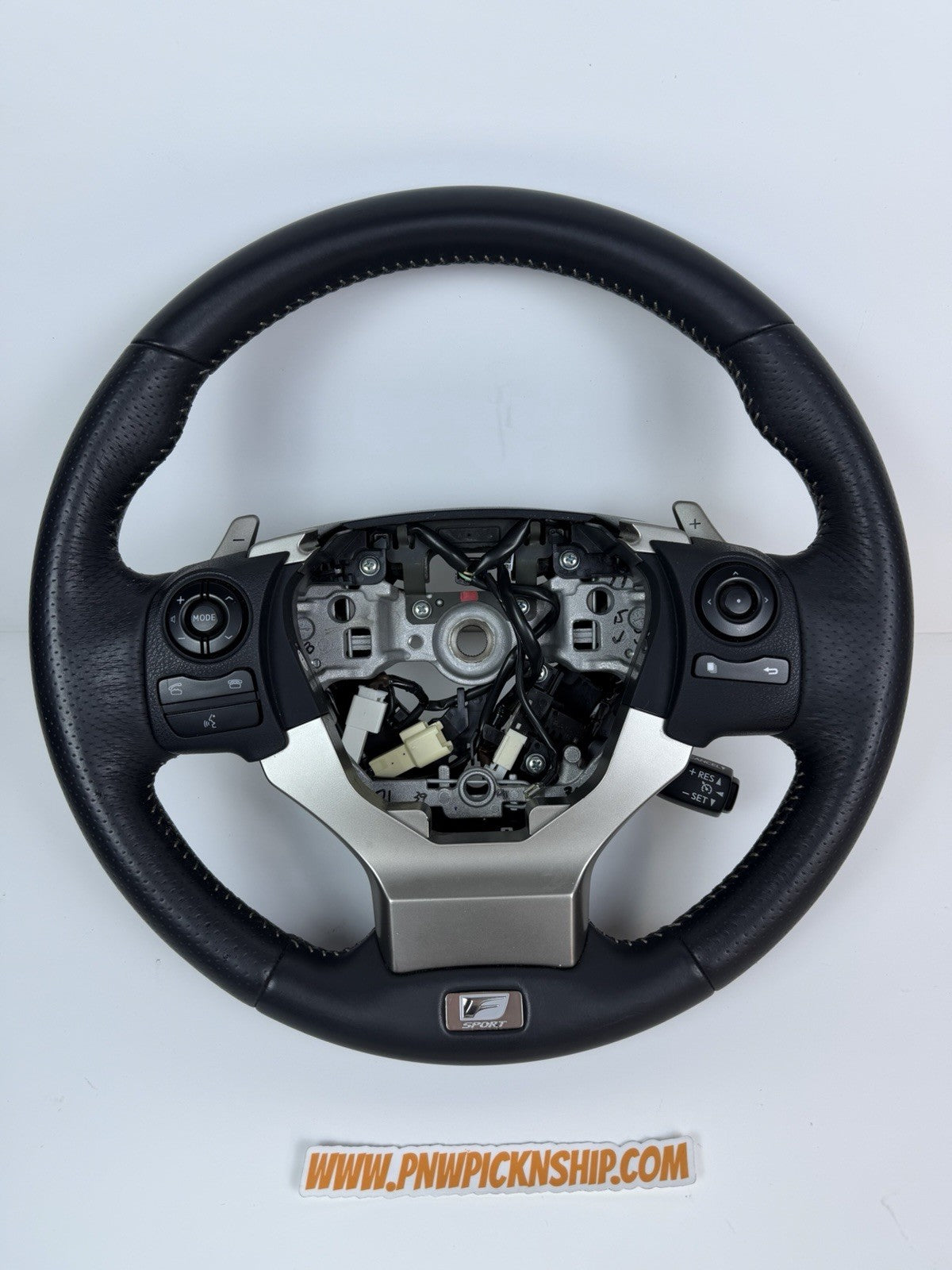 ✅ 2014-2017 Lexus IS250 Sedan F Sport Leather Steering Wheel w/ Paddle Shifters