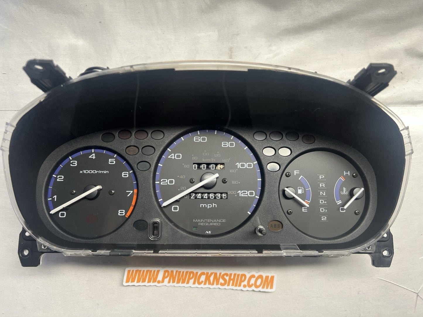 ✅ 96-00 Honda Civic LX DX Automatic Gauge Cluster 244K Speedo Speedometer OEM EK