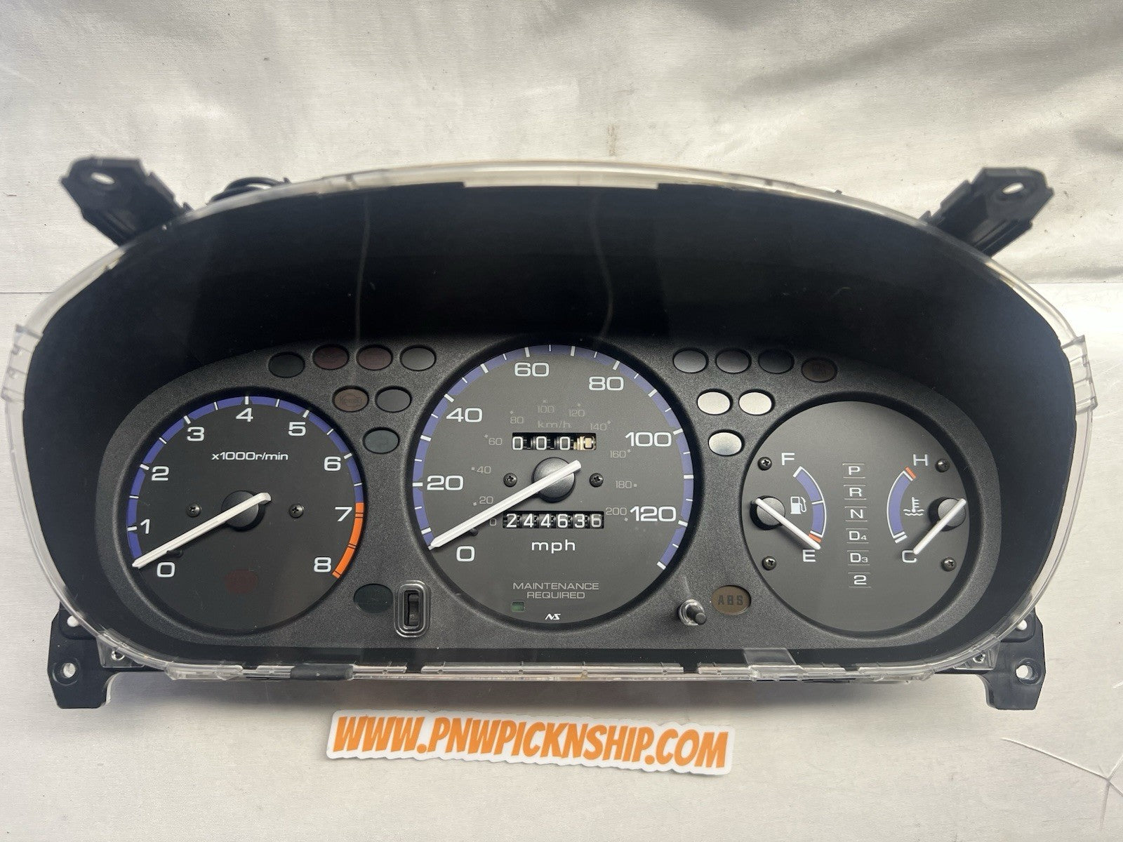 ✅ 96-00 Honda Civic LX DX Automatic Gauge Cluster 244K Speedo Speedometer OEM EK