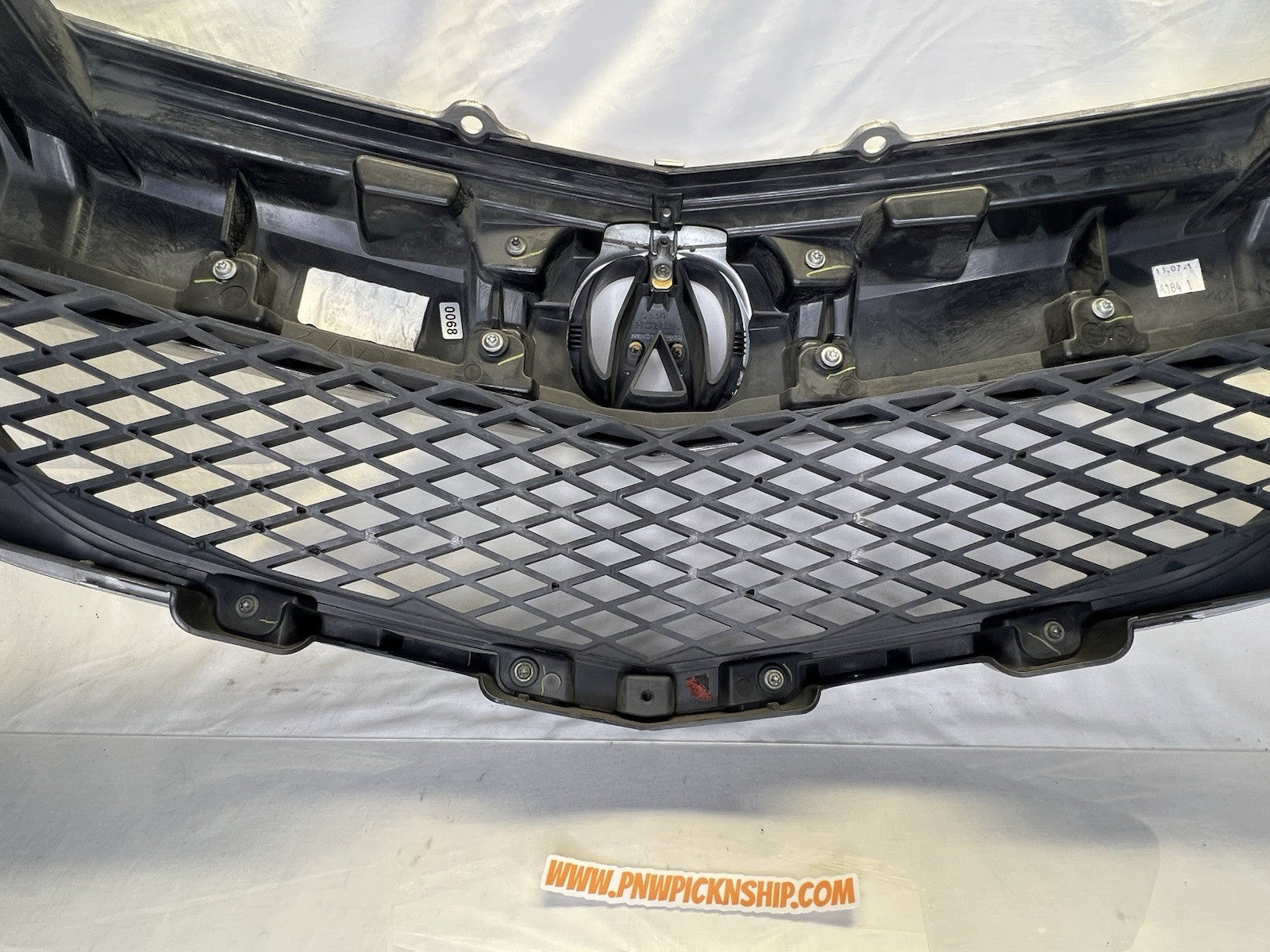 ✅ 2010-2013 Acura MDX Front Bumper Grille With Emblem OEM Silver Grill READ