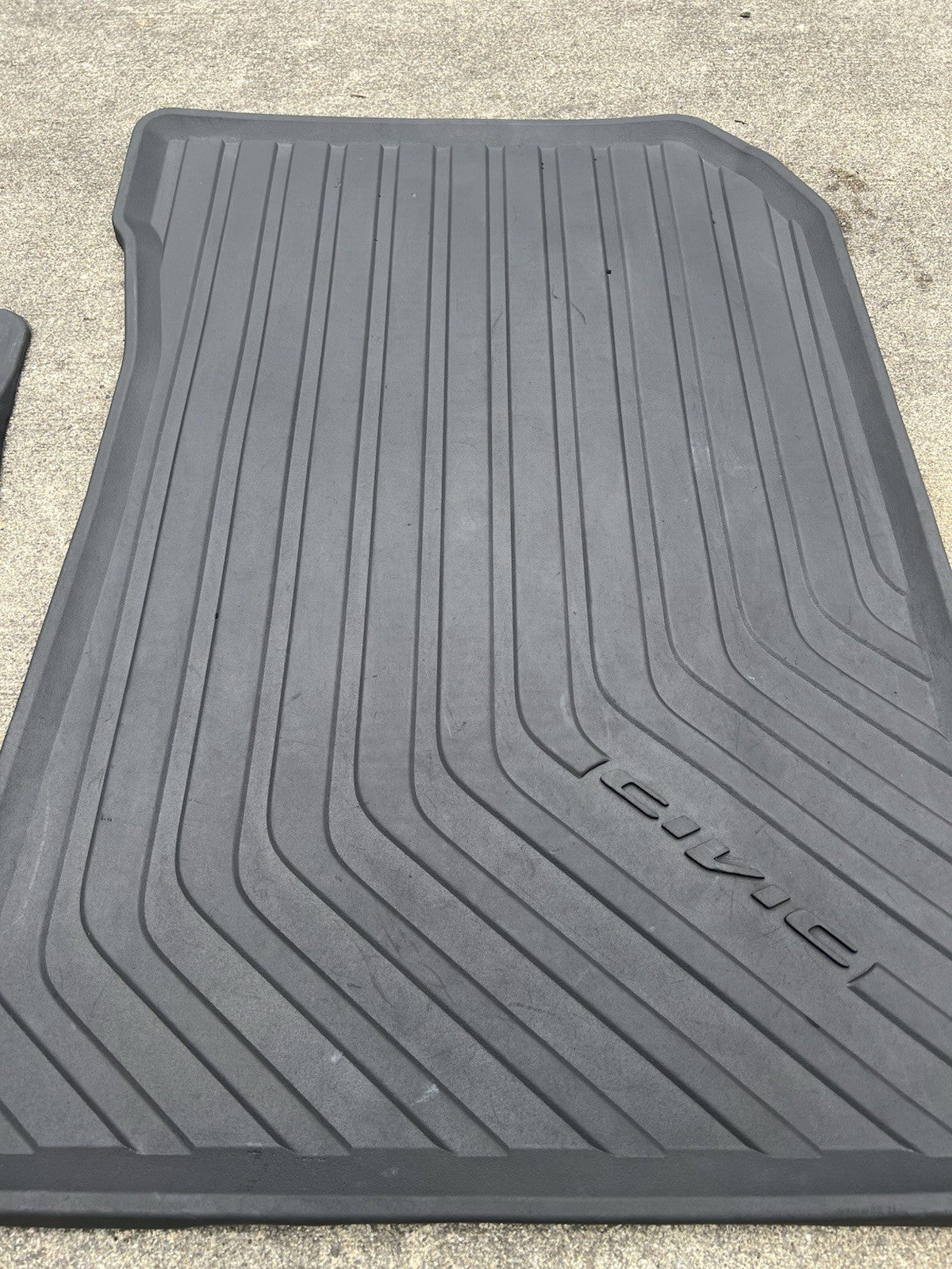 ✅06-11 HONDA CIVIC Sedan / Coupe BLACK RUBBER FLOOR MATS OEM FACTORY ALL WEATHER
