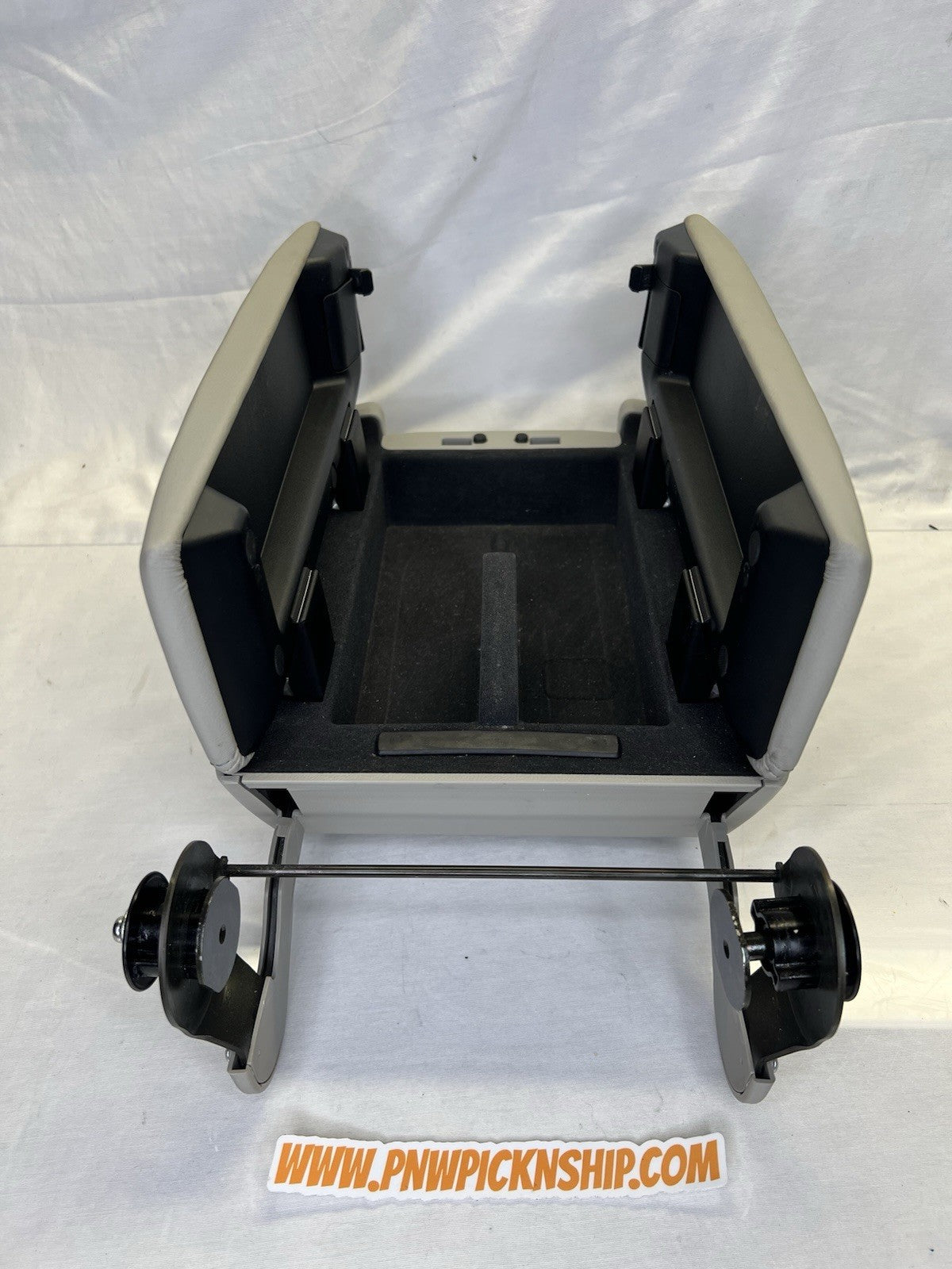 ✅ 2005-2008 Acura RL Center Console Taupe Gray Leather Lid Armrest Cover Storage