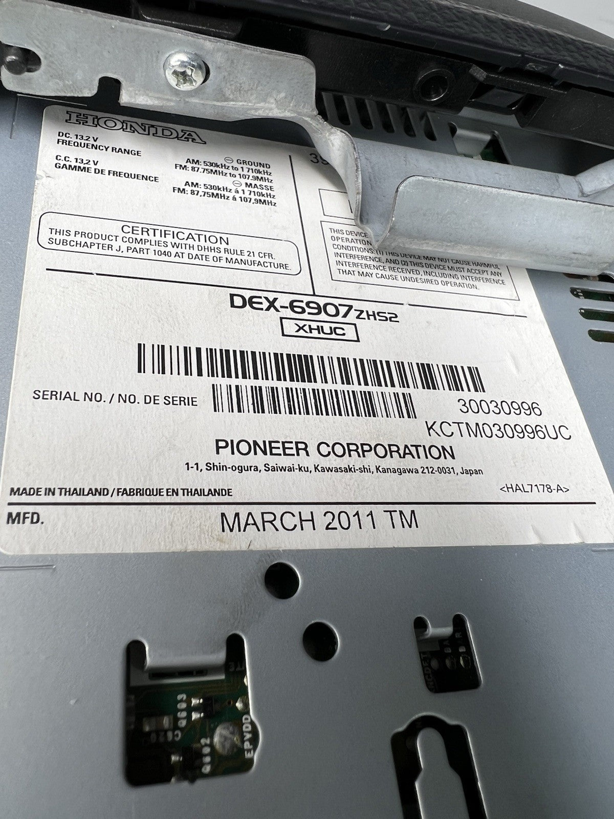 ✅ 2008-2011 HONDA ACCORD AM FM CD 6 DISC PLAYER RADIO STEREO RECEIVER 